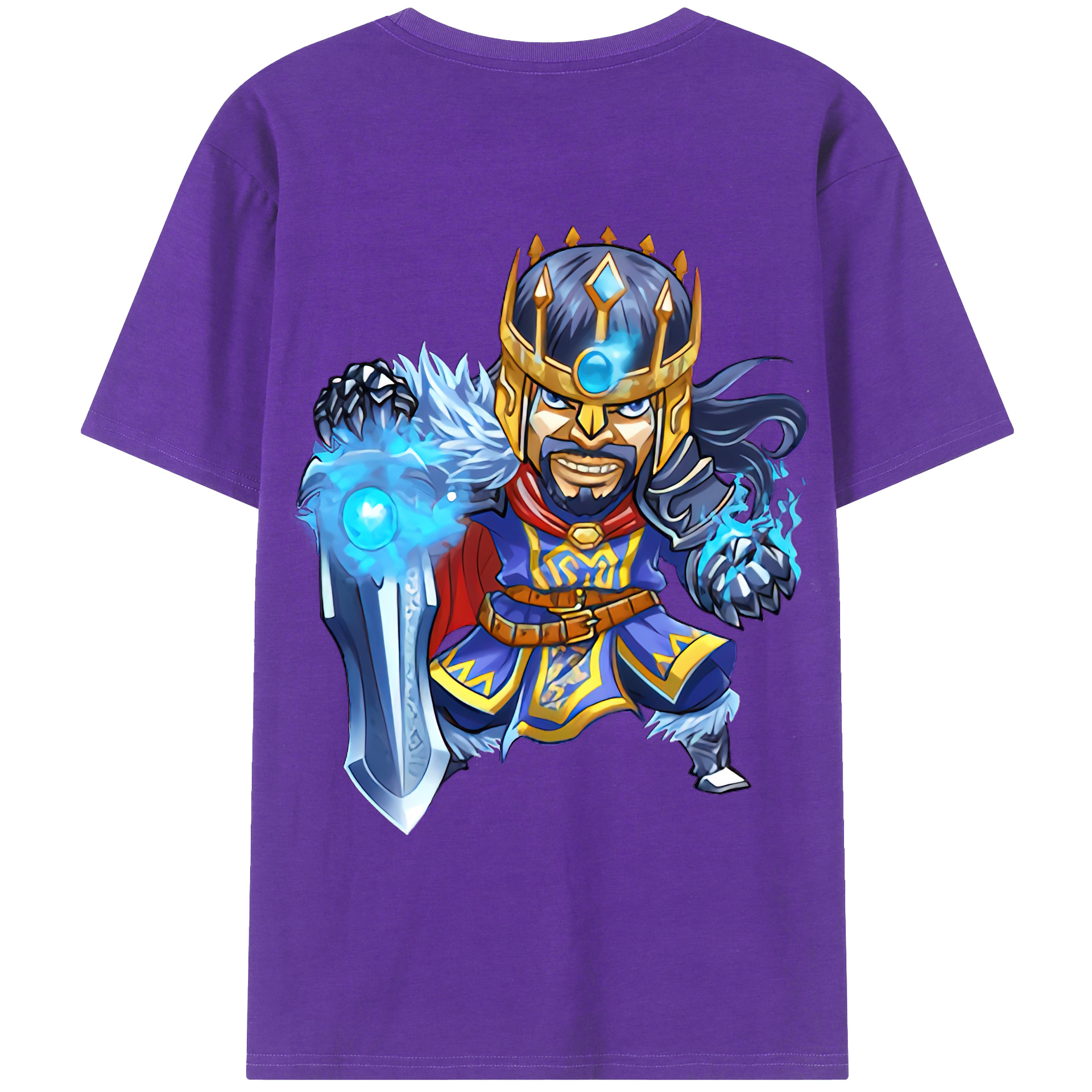 （画像用） リーグ・オブ・レジェンド League of Legends LOL 綿100％ メンズ半袖Tシャツ（バックプリント） 通気性