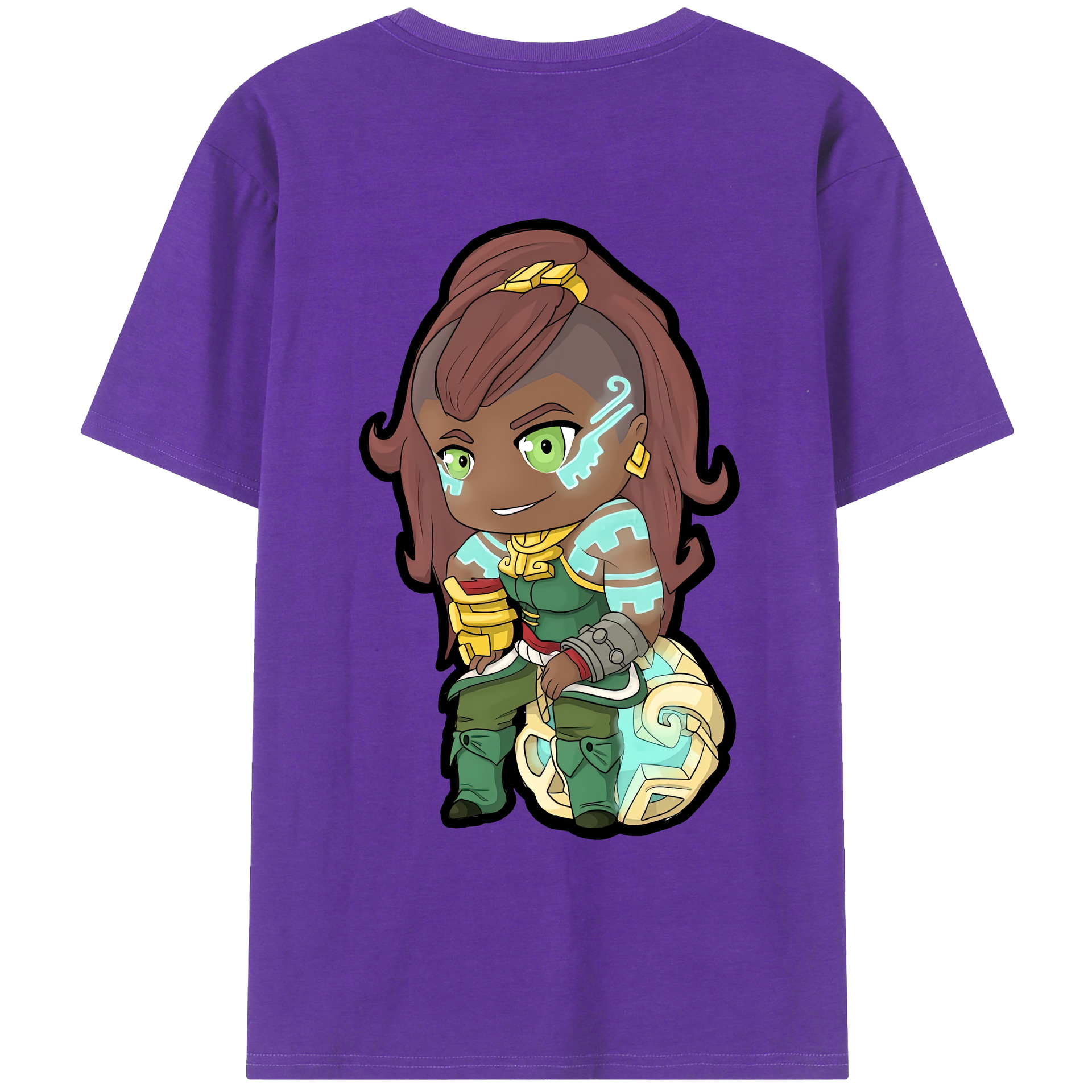 （画像用） リーグ・オブ・レジェンド League of Legends LOL 綿100％ メンズ半袖Tシャツ（バックプリント） 通気性