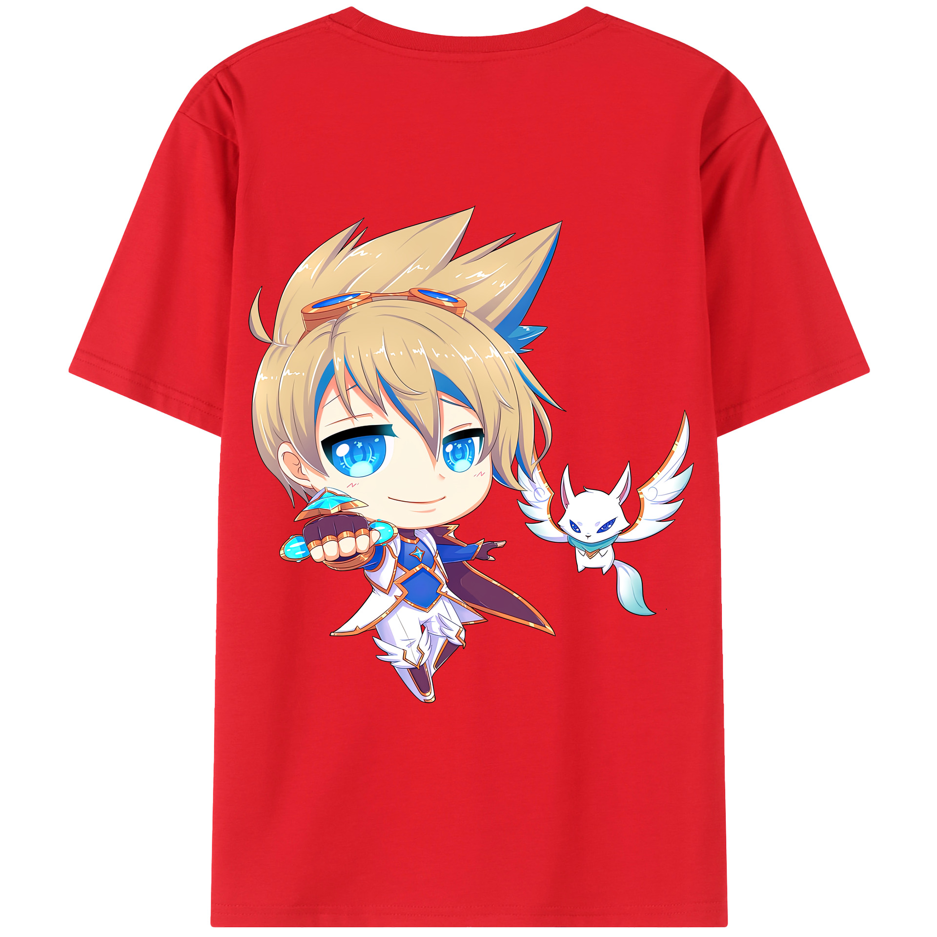 リーグ・オブ・レジェンド League of Legends LOL 綿100％ メンズ半袖Tシャツ（バックプリント） 通気性