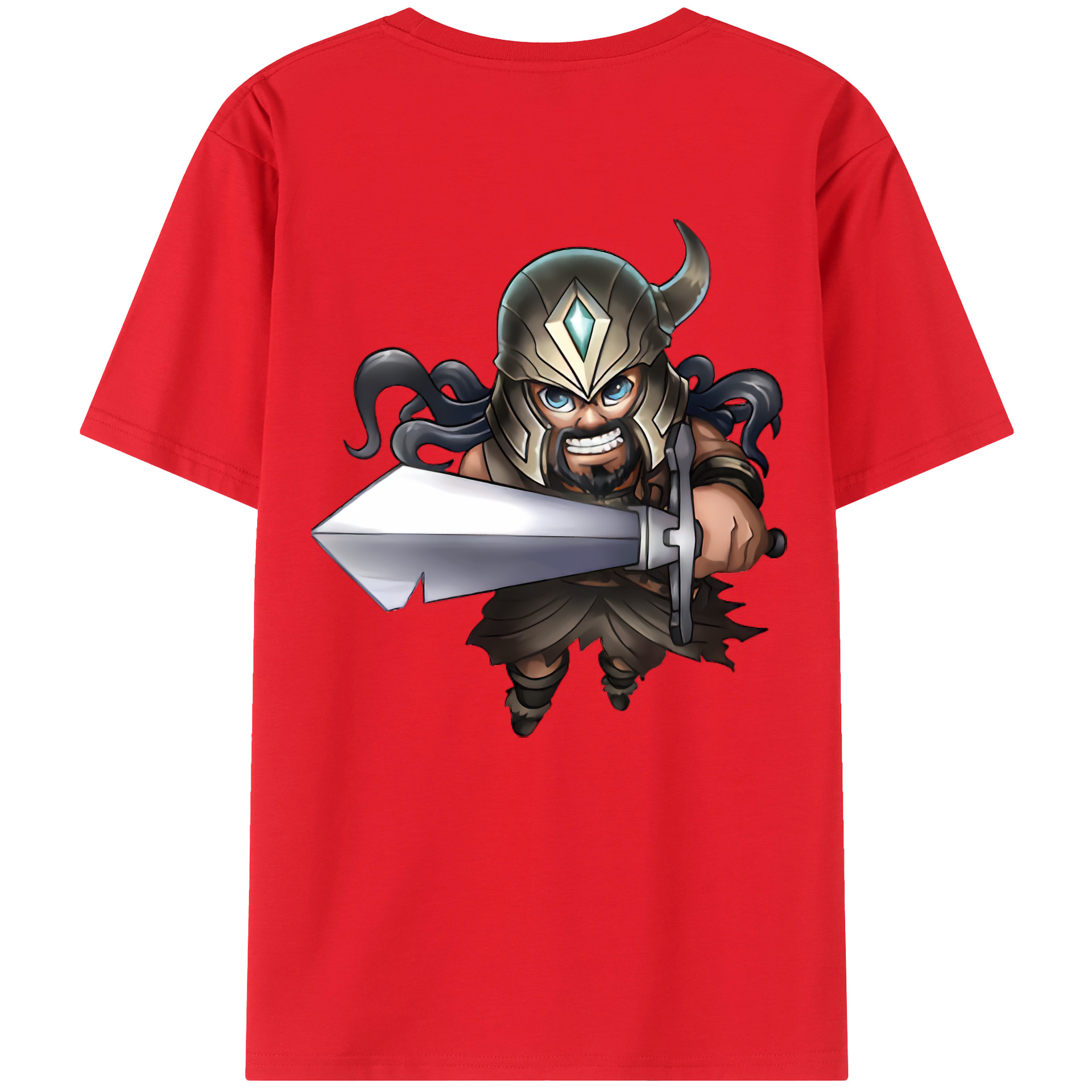 （画像用） リーグ・オブ・レジェンド League of Legends LOL 綿100％ メンズ半袖Tシャツ（バックプリント） 通気性