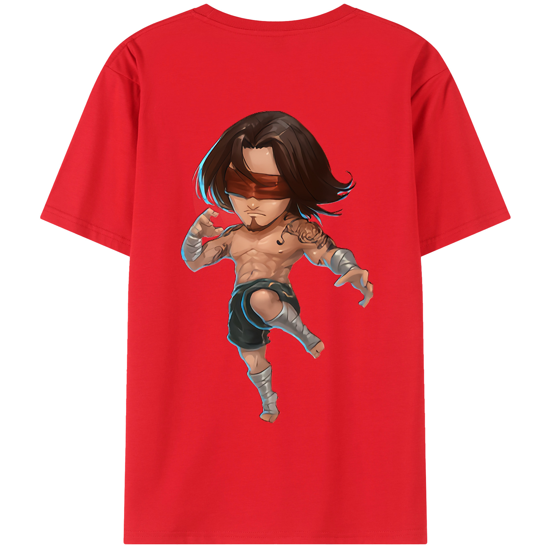 （画像用） リーグ・オブ・レジェンド League of Legends LOL 綿100％ メンズ半袖Tシャツ（バックプリント） 通気性