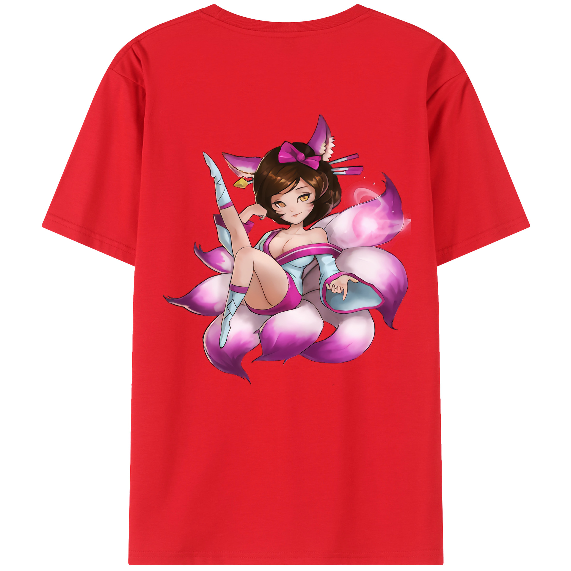 （画像用） リーグ・オブ・レジェンド League of Legends LOL 綿100％ メンズ半袖Tシャツ（バックプリント） 通気性