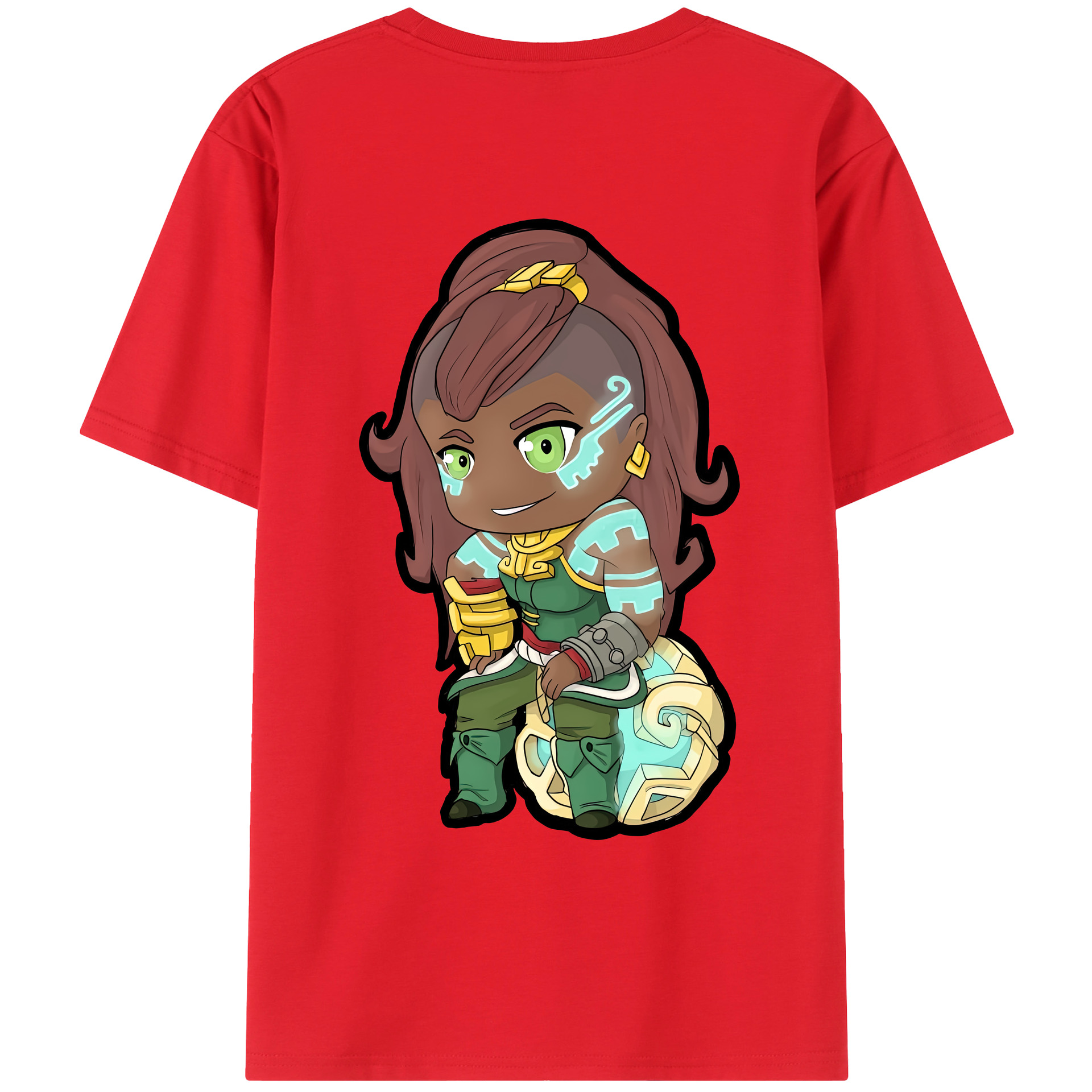 （画像用） リーグ・オブ・レジェンド League of Legends LOL 綿100％ メンズ半袖Tシャツ（バックプリント） 通気性