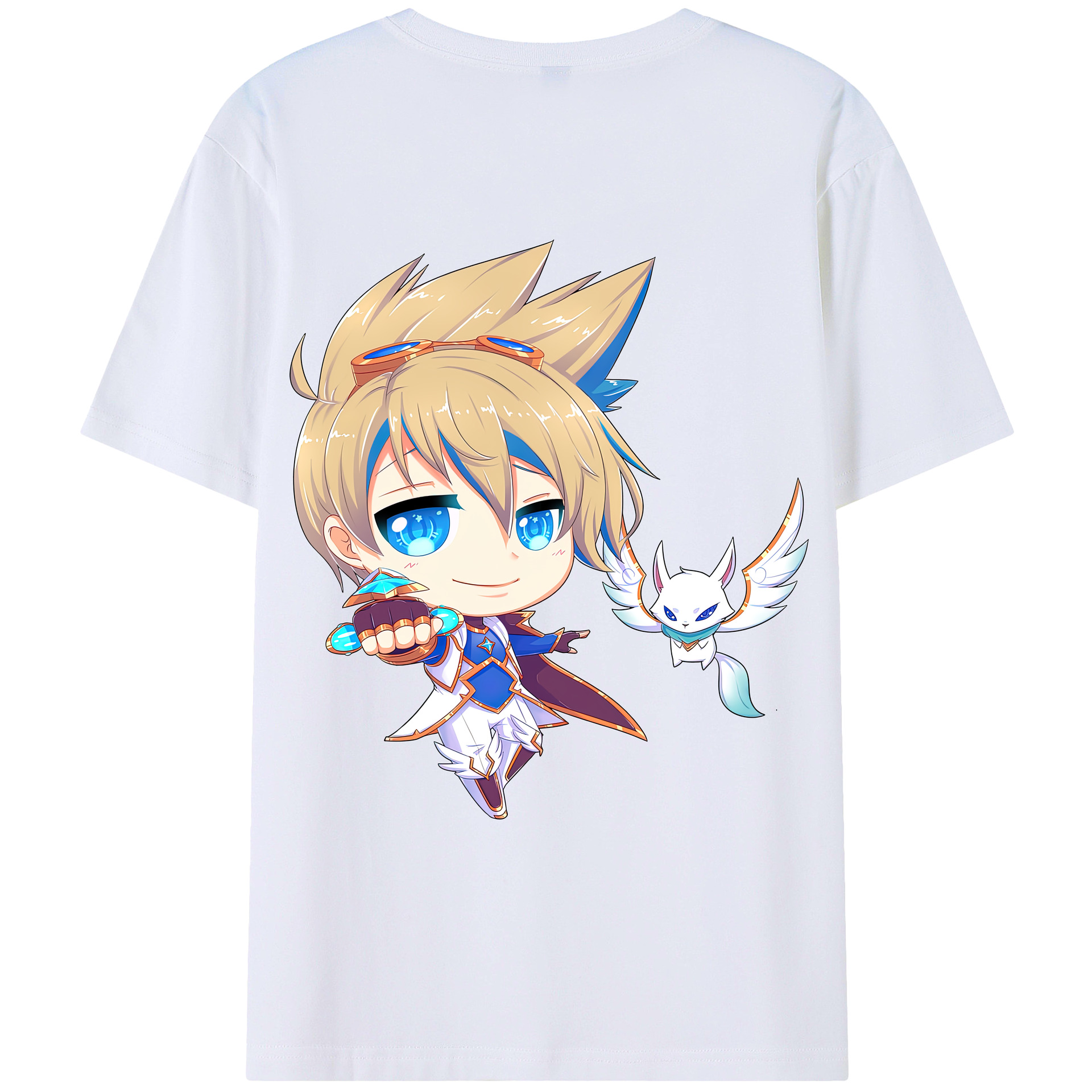 リーグ・オブ・レジェンド League of Legends LOL 綿100％ メンズ半袖Tシャツ（バックプリント） 通気性