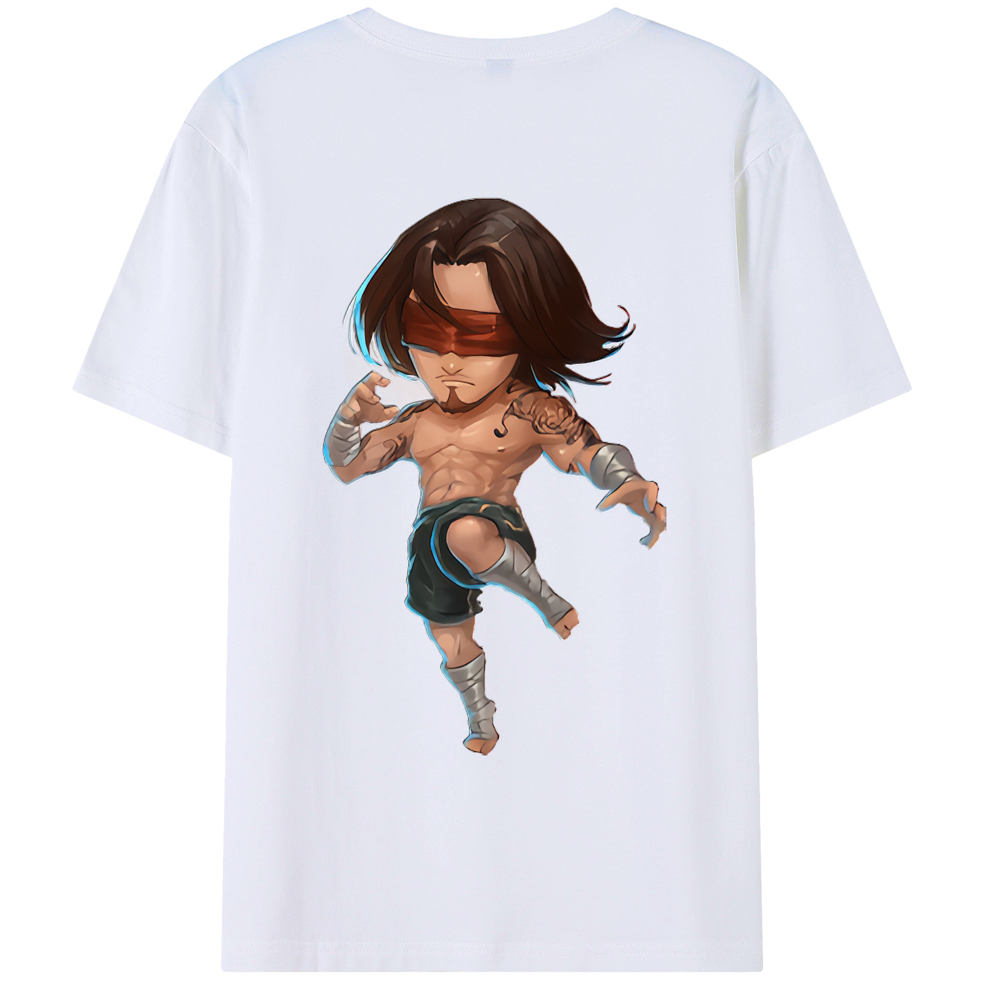 （画像用） リーグ・オブ・レジェンド League of Legends LOL 綿100％ メンズ半袖Tシャツ（バックプリント） 通気性