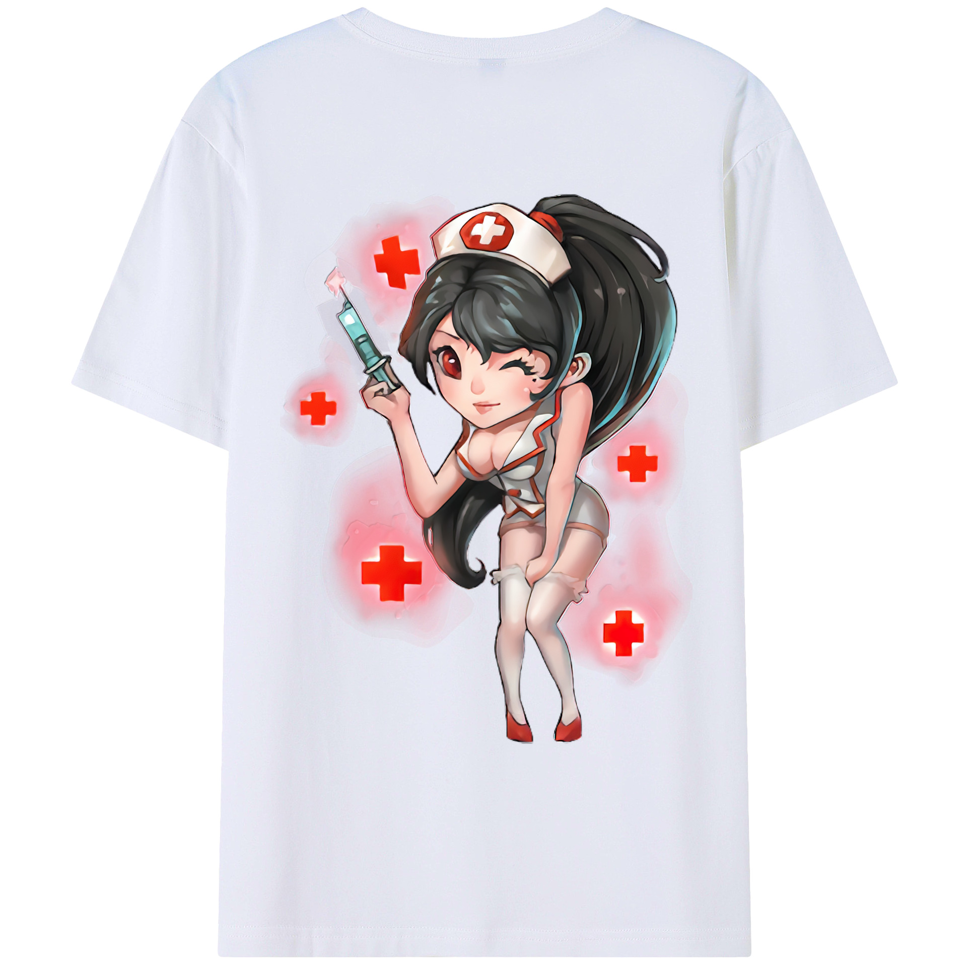 （画像用） リーグ・オブ・レジェンド League of Legends LOL 綿100％ メンズ半袖Tシャツ（バックプリント） 通気性