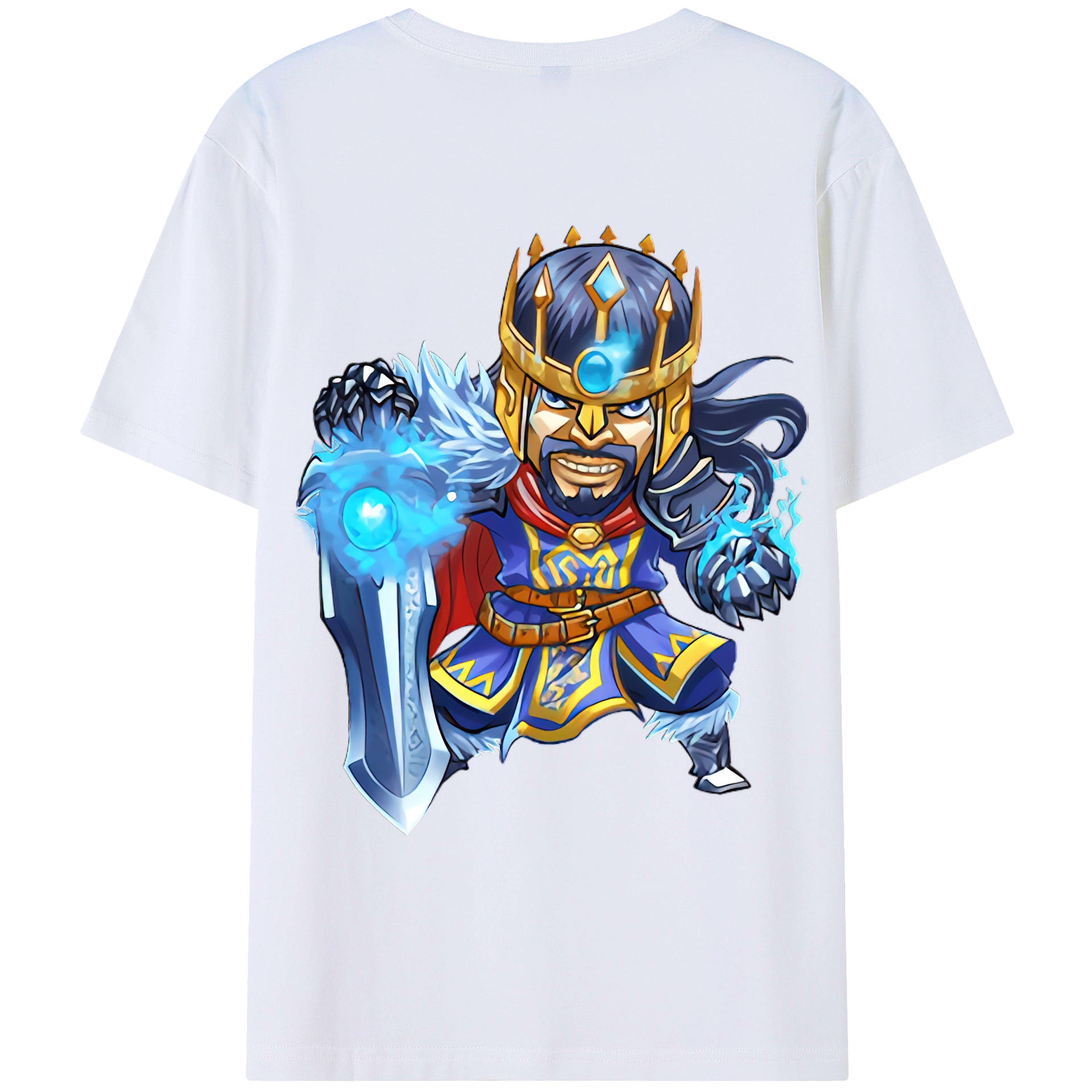 （画像用） リーグ・オブ・レジェンド League of Legends LOL 綿100％ メンズ半袖Tシャツ（バックプリント） 通気性