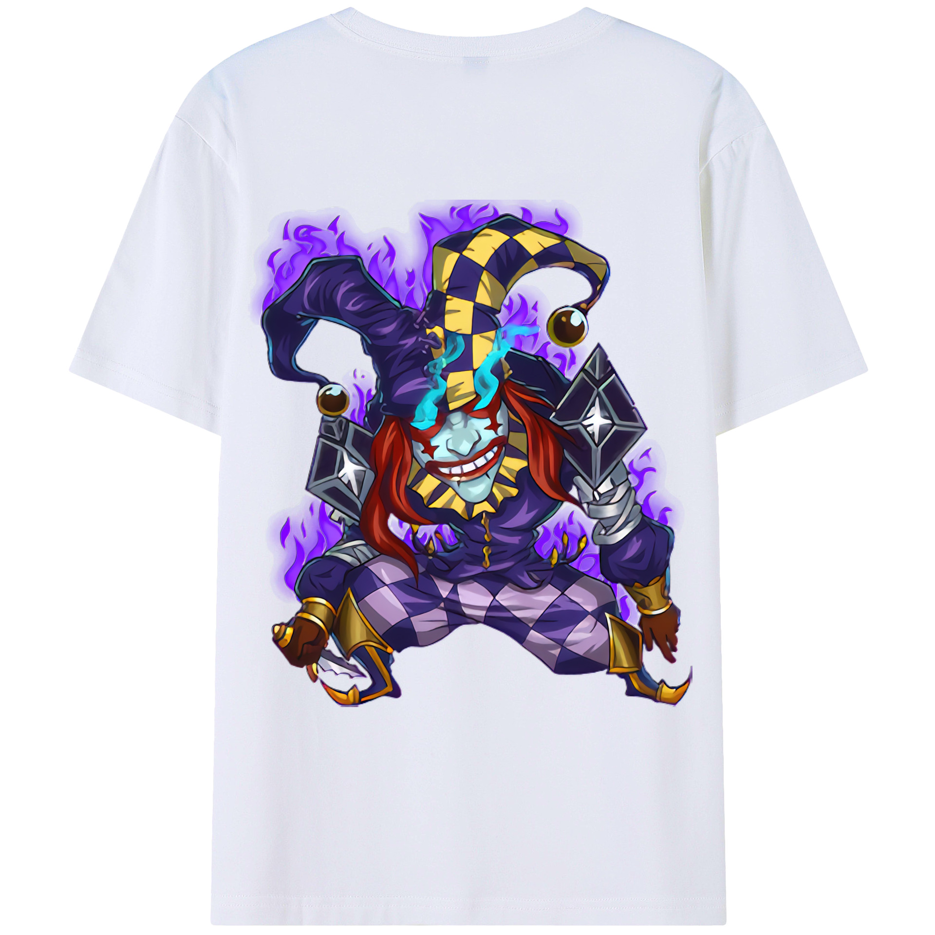 （画像用） リーグ・オブ・レジェンド League of Legends LOL 綿100％ メンズ半袖Tシャツ（バックプリント） 通気性