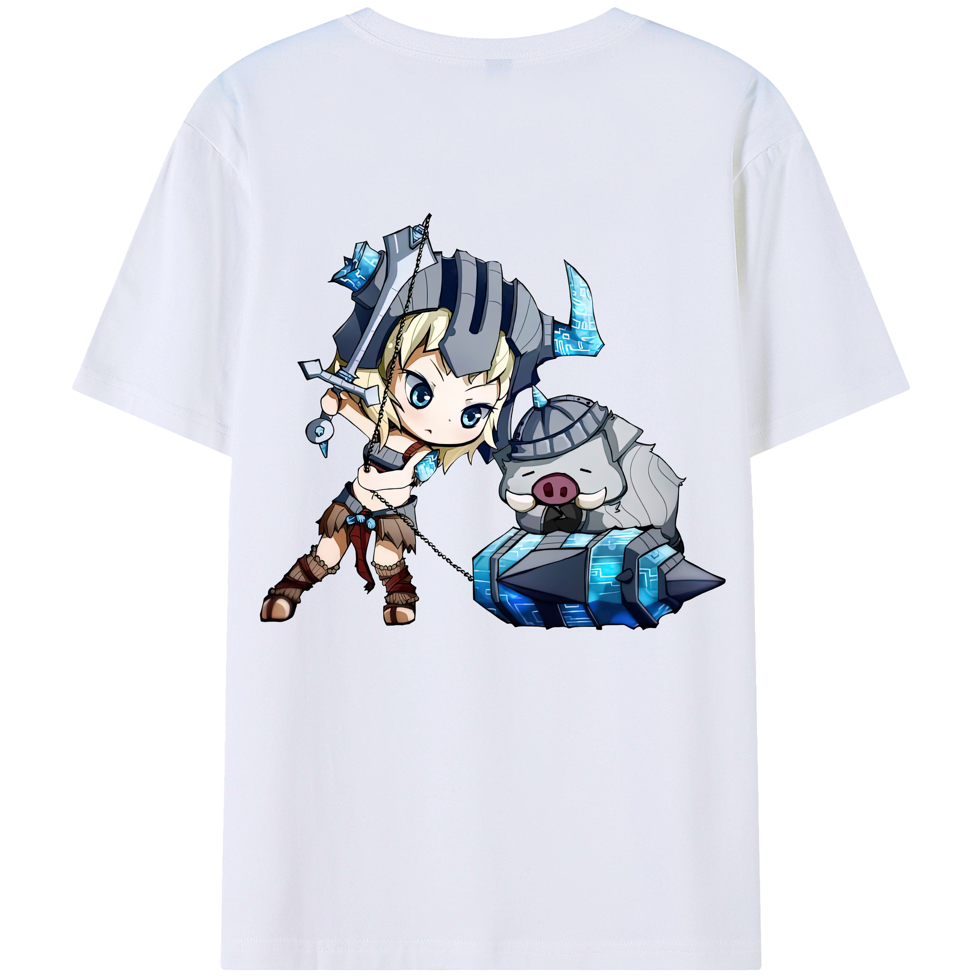（画像用） リーグ・オブ・レジェンド League of Legends LOL 綿100％ メンズ半袖Tシャツ（バックプリント） 通気性