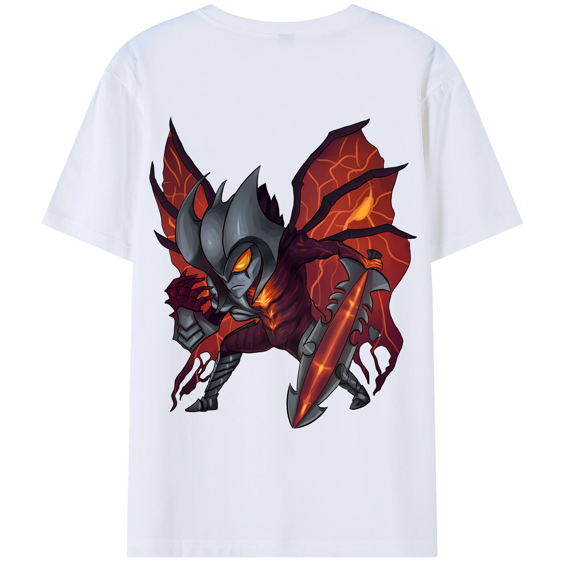 （画像用） リーグ・オブ・レジェンド League of Legends LOL 綿100％ メンズ半袖Tシャツ（バックプリント） 通気性