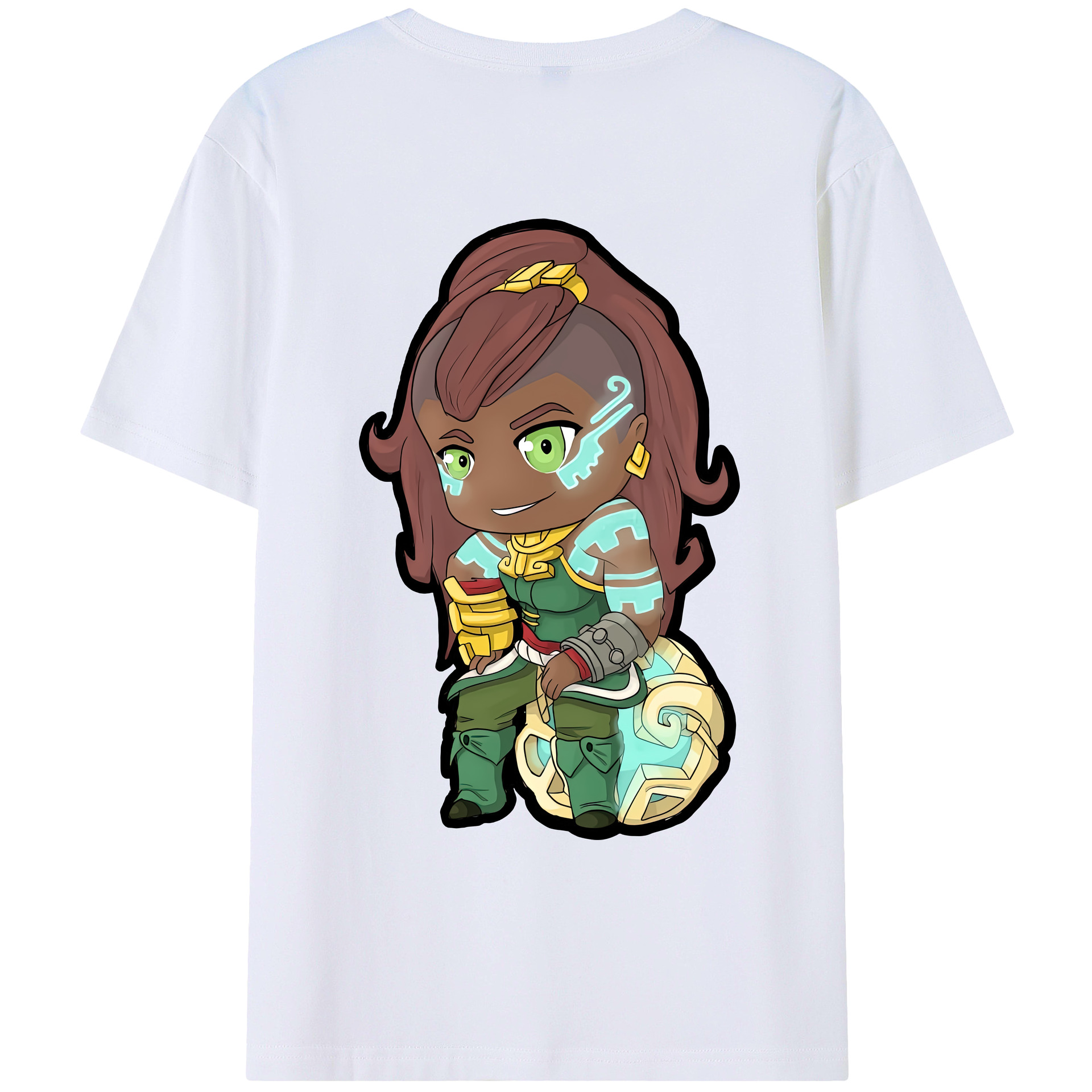 （画像用） リーグ・オブ・レジェンド League of Legends LOL 綿100％ メンズ半袖Tシャツ（バックプリント） 通気性