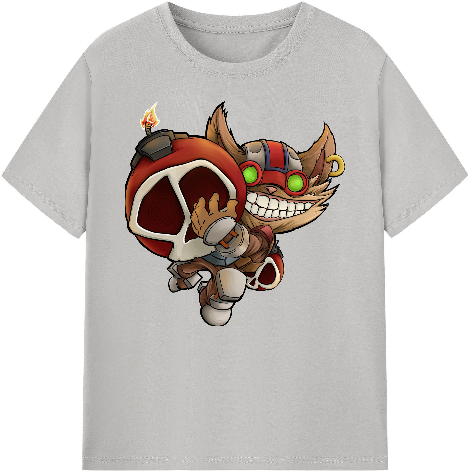 リーグ・オブ・レジェンド League of Legends LOL 綿100％ メンズ半袖Tシャツ｜肌触りやわらか＆通気性