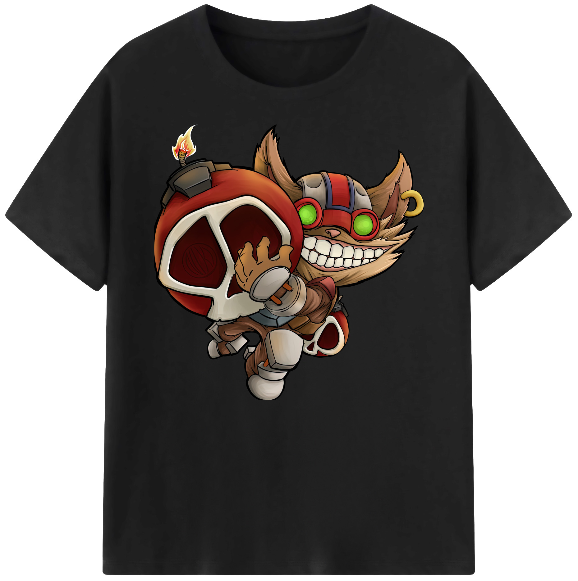 リーグ・オブ・レジェンド League of Legends LOL 綿100％ メンズ半袖Tシャツ｜肌触りやわらか＆通気性