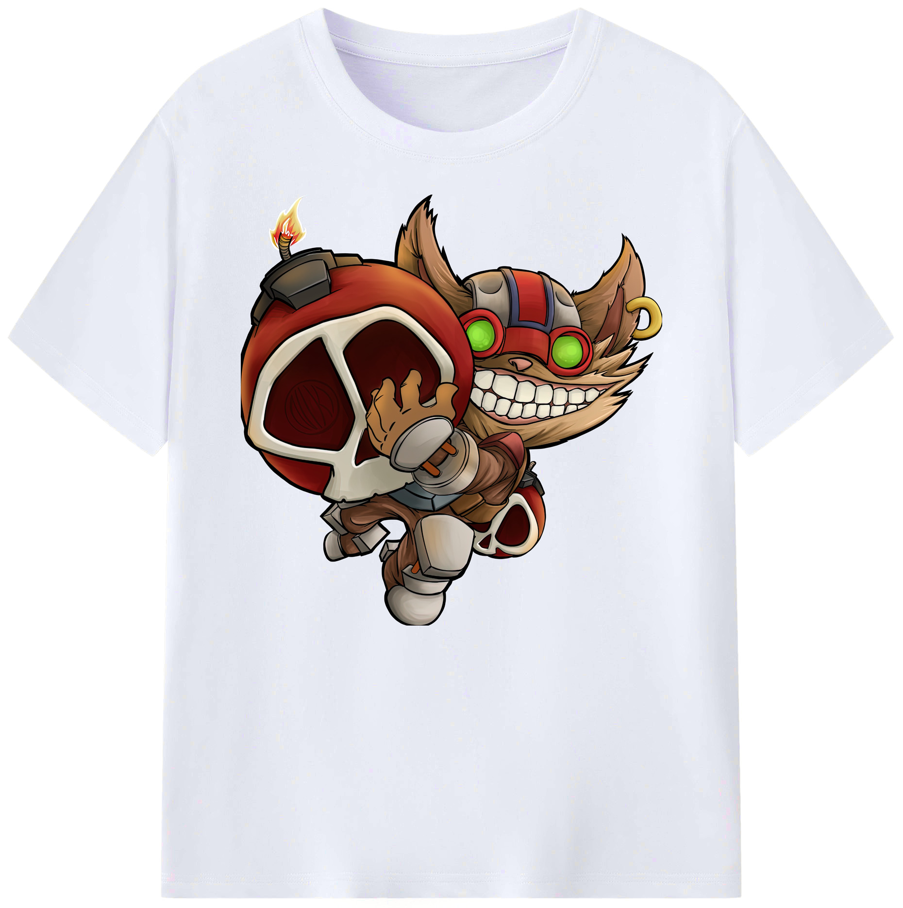 リーグ・オブ・レジェンド League of Legends LOL 綿100％ メンズ半袖Tシャツ｜肌触りやわらか＆通気性