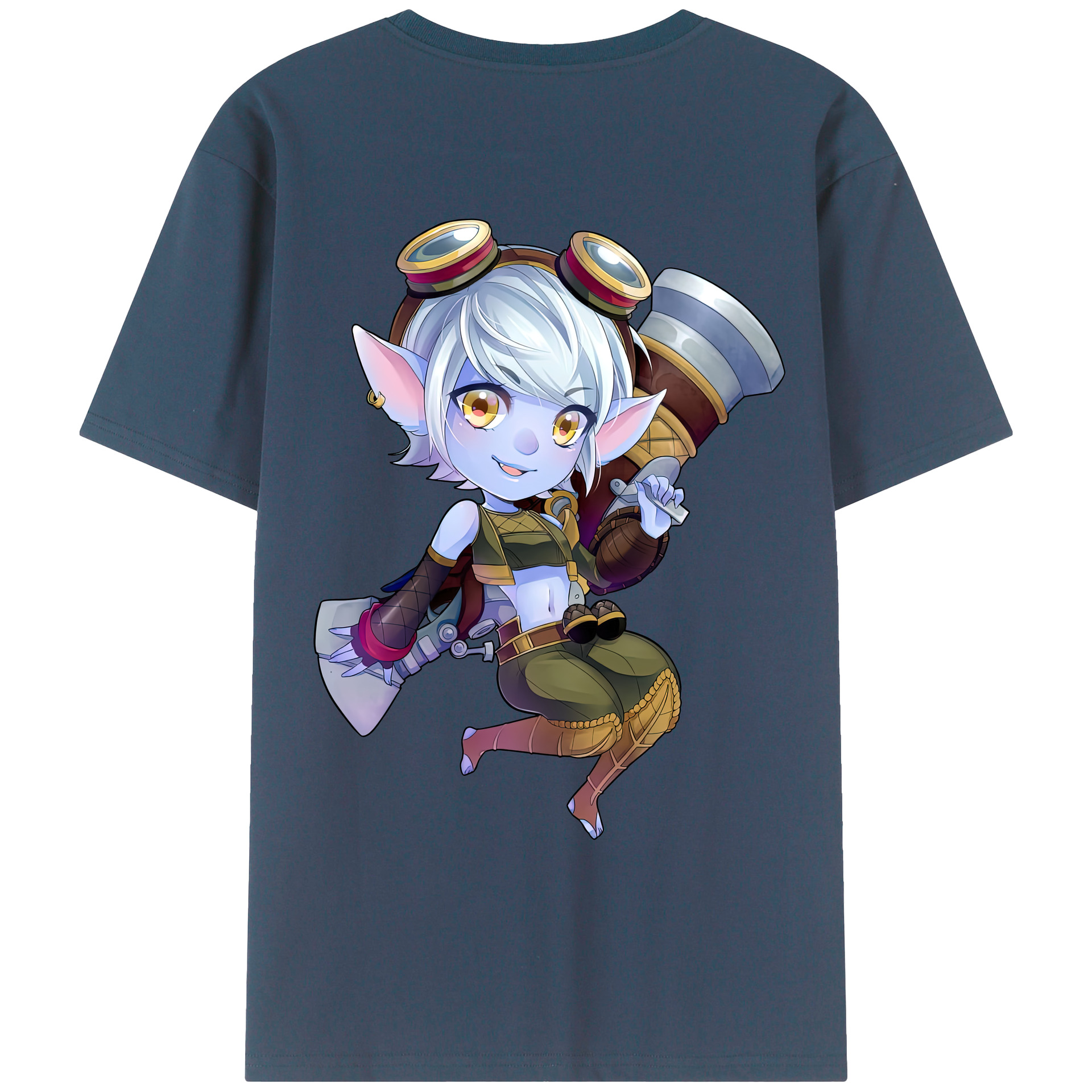 リーグ・オブ・レジェンド League of Legends LOL レディース半袖Tシャツ(バックプリント)