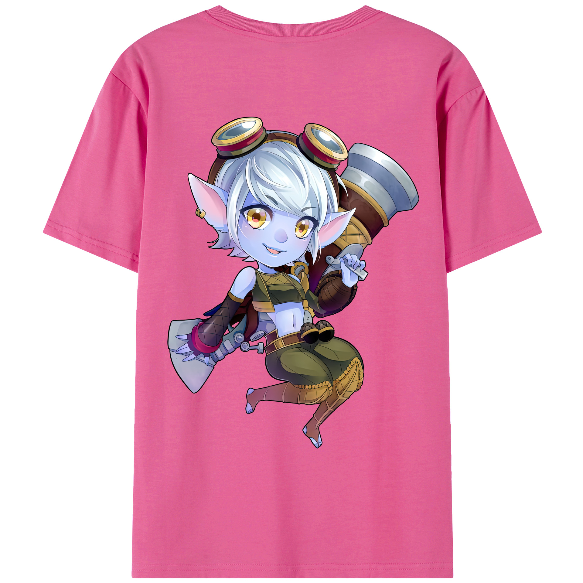 リーグ・オブ・レジェンド League of Legends LOL レディース半袖Tシャツ(バックプリント)