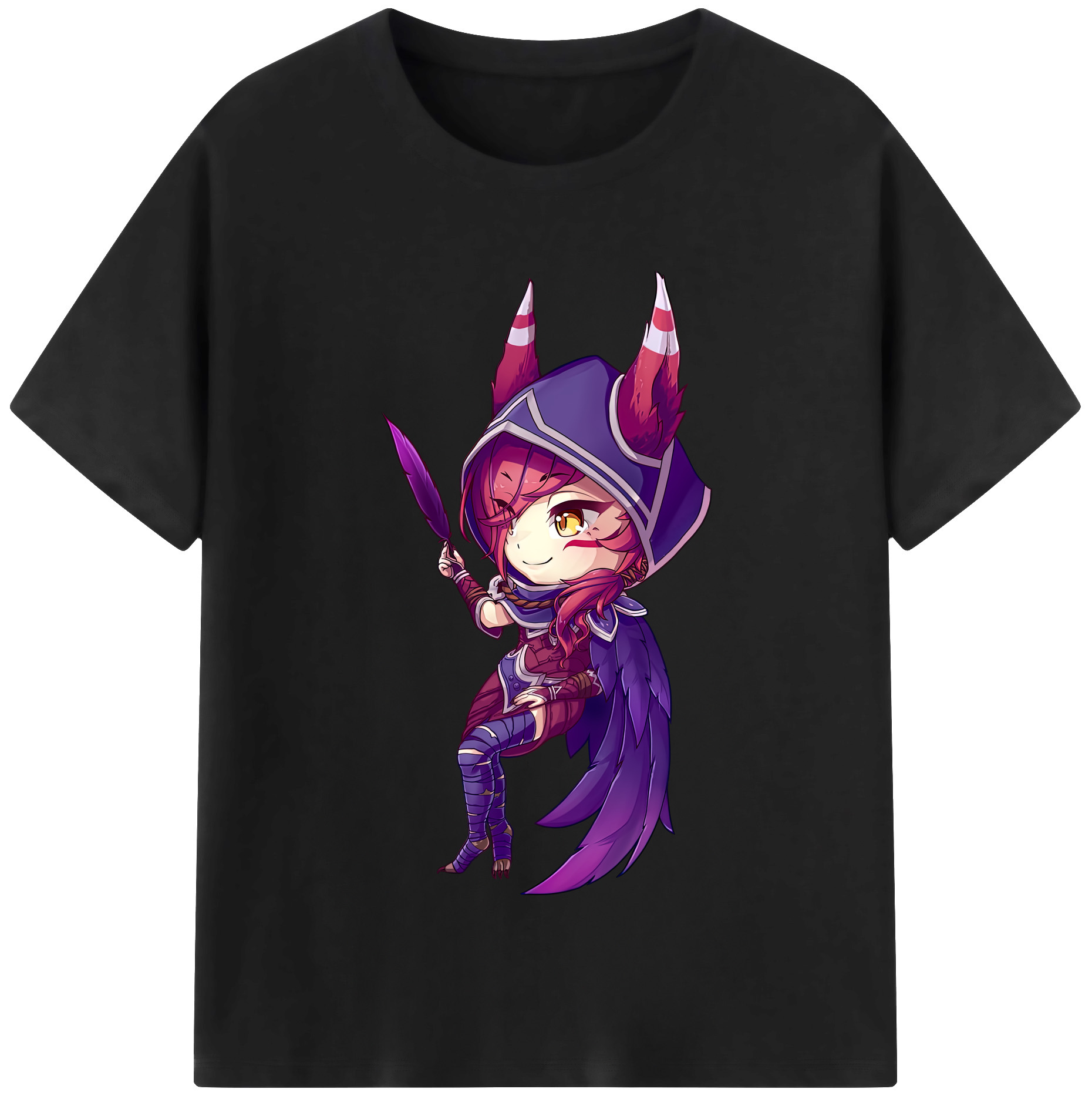 （画像用） リーグ・オブ・レジェンド League of Legends LOL レディースカジュアルプリントTシャツ（綿100％）