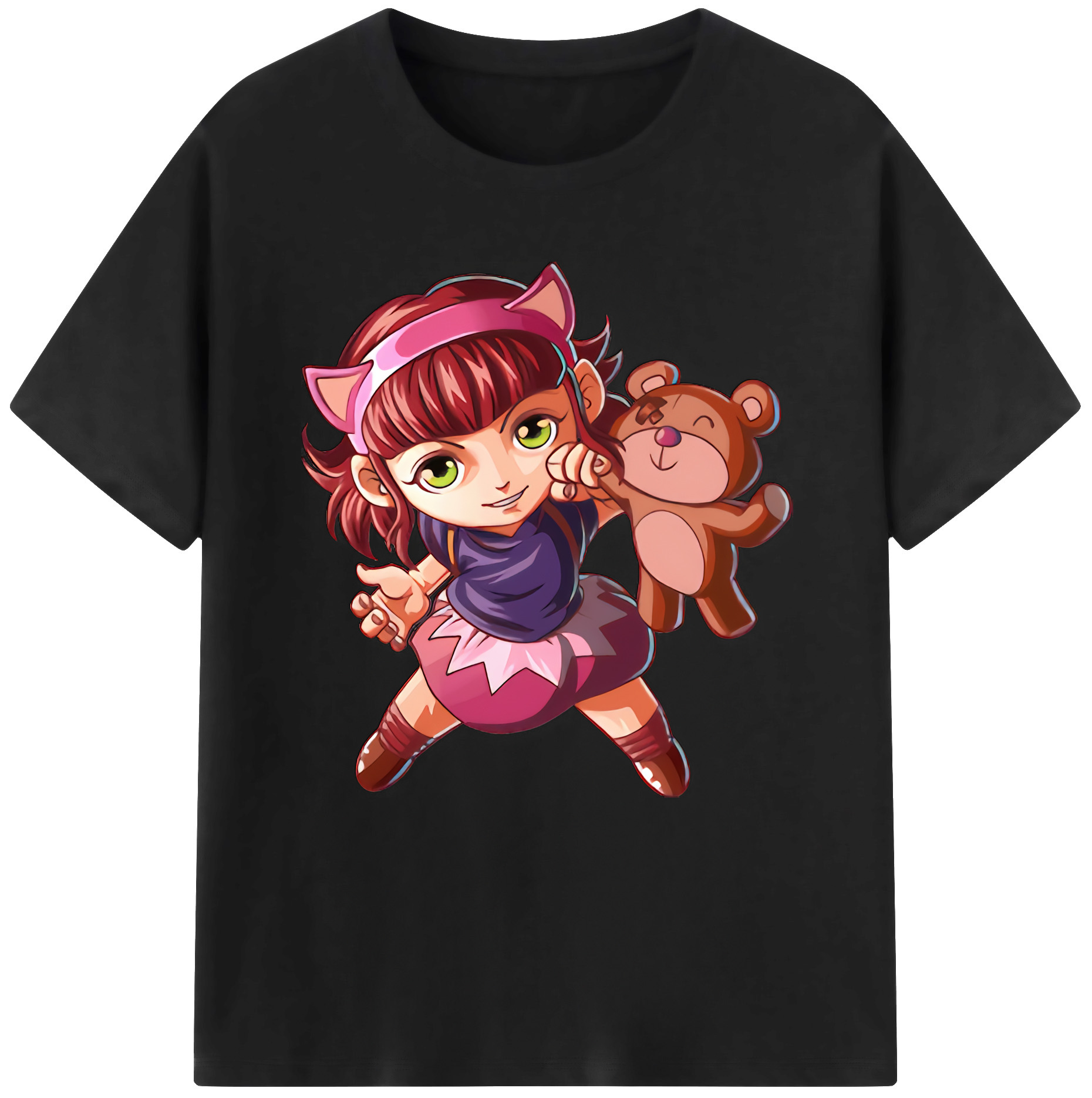 （画像用） リーグ・オブ・レジェンド League of Legends LOL レディースカジュアルプリントTシャツ（綿100％）
