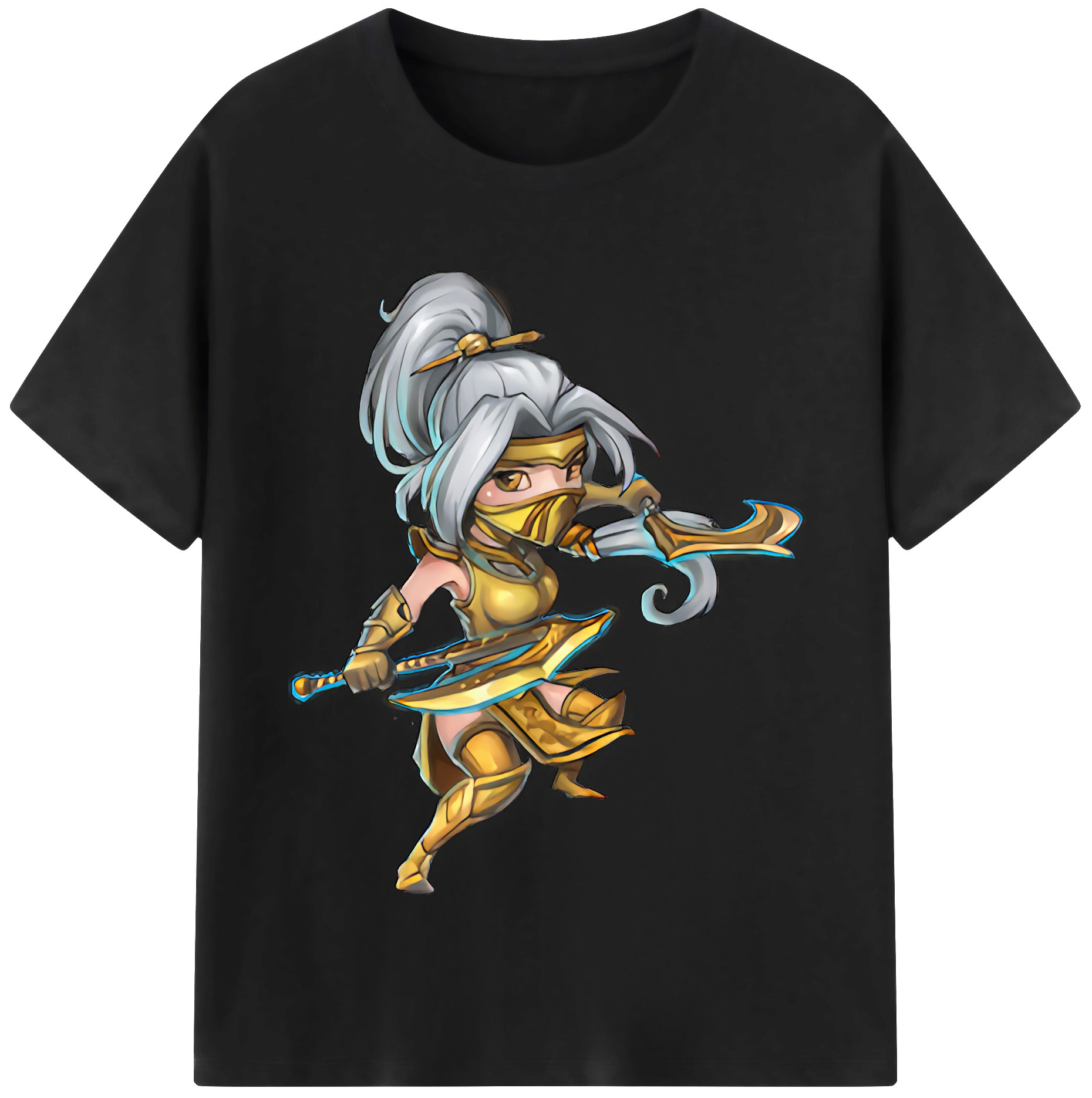 （画像用） リーグ・オブ・レジェンド League of Legends LOL レディースカジュアルプリントTシャツ（綿100％）