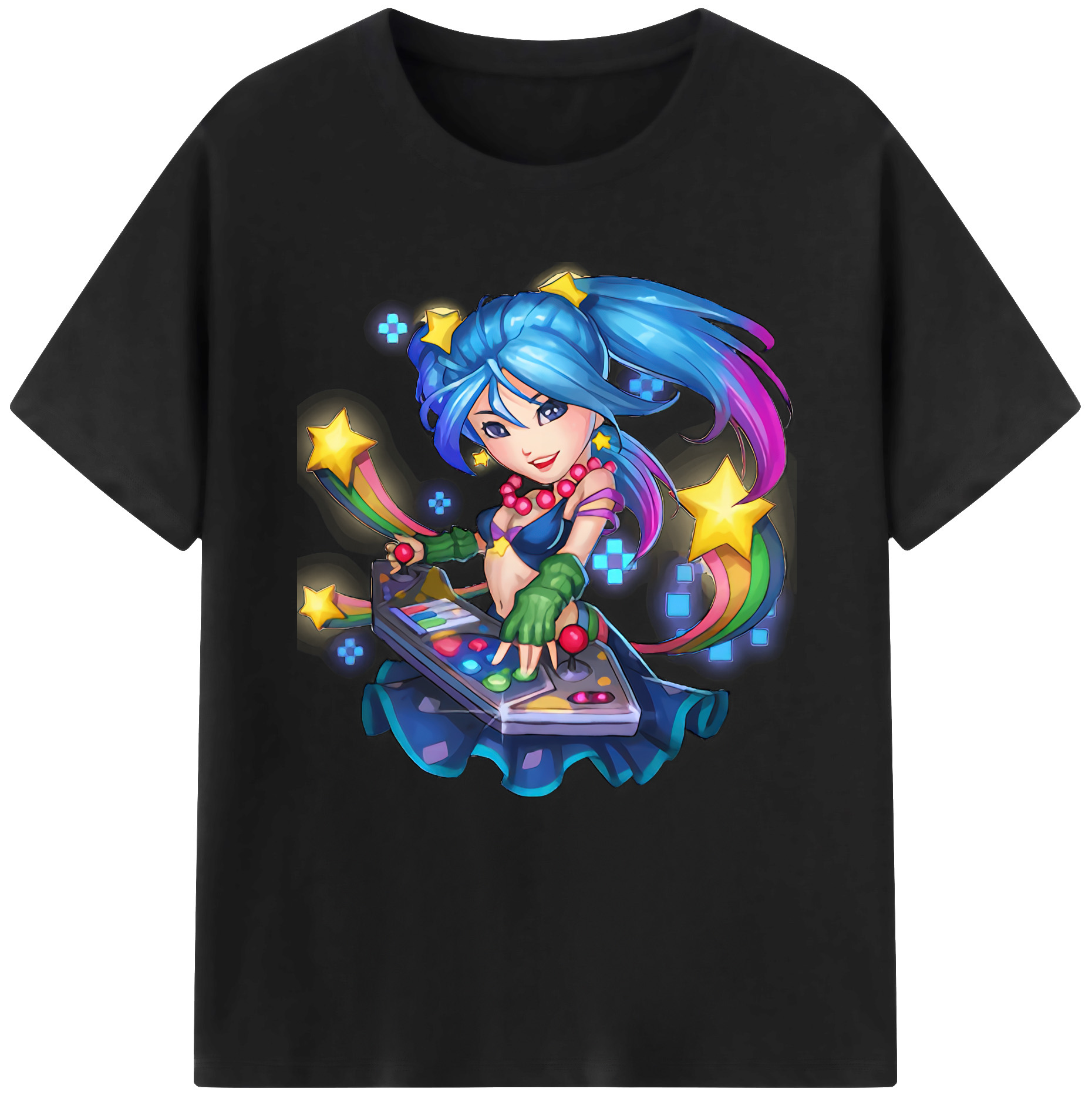 （画像用） リーグ・オブ・レジェンド League of Legends LOL レディースカジュアルプリントTシャツ（綿100％）
