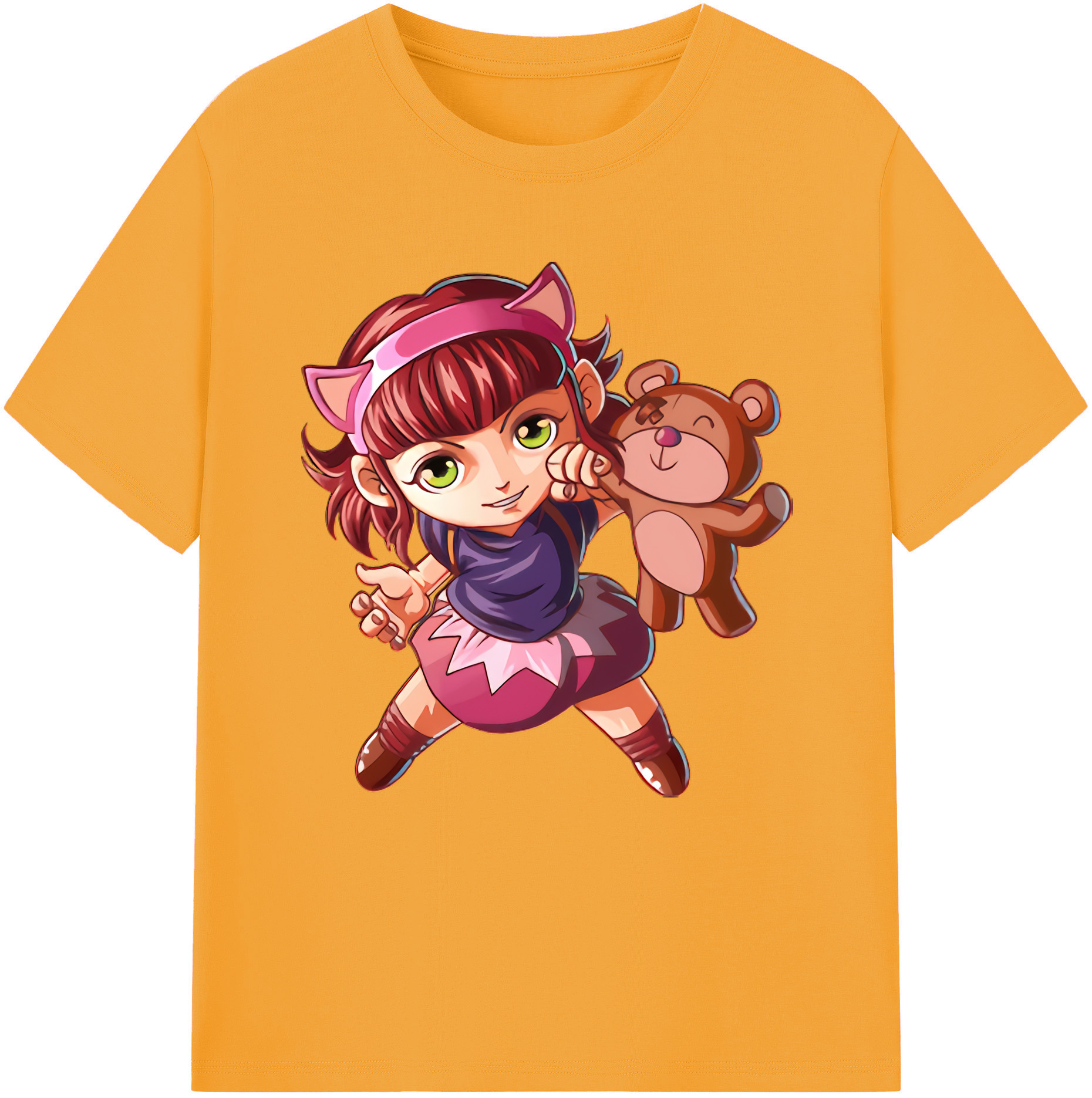（画像用） リーグ・オブ・レジェンド League of Legends LOL レディースカジュアルプリントTシャツ（綿100％）