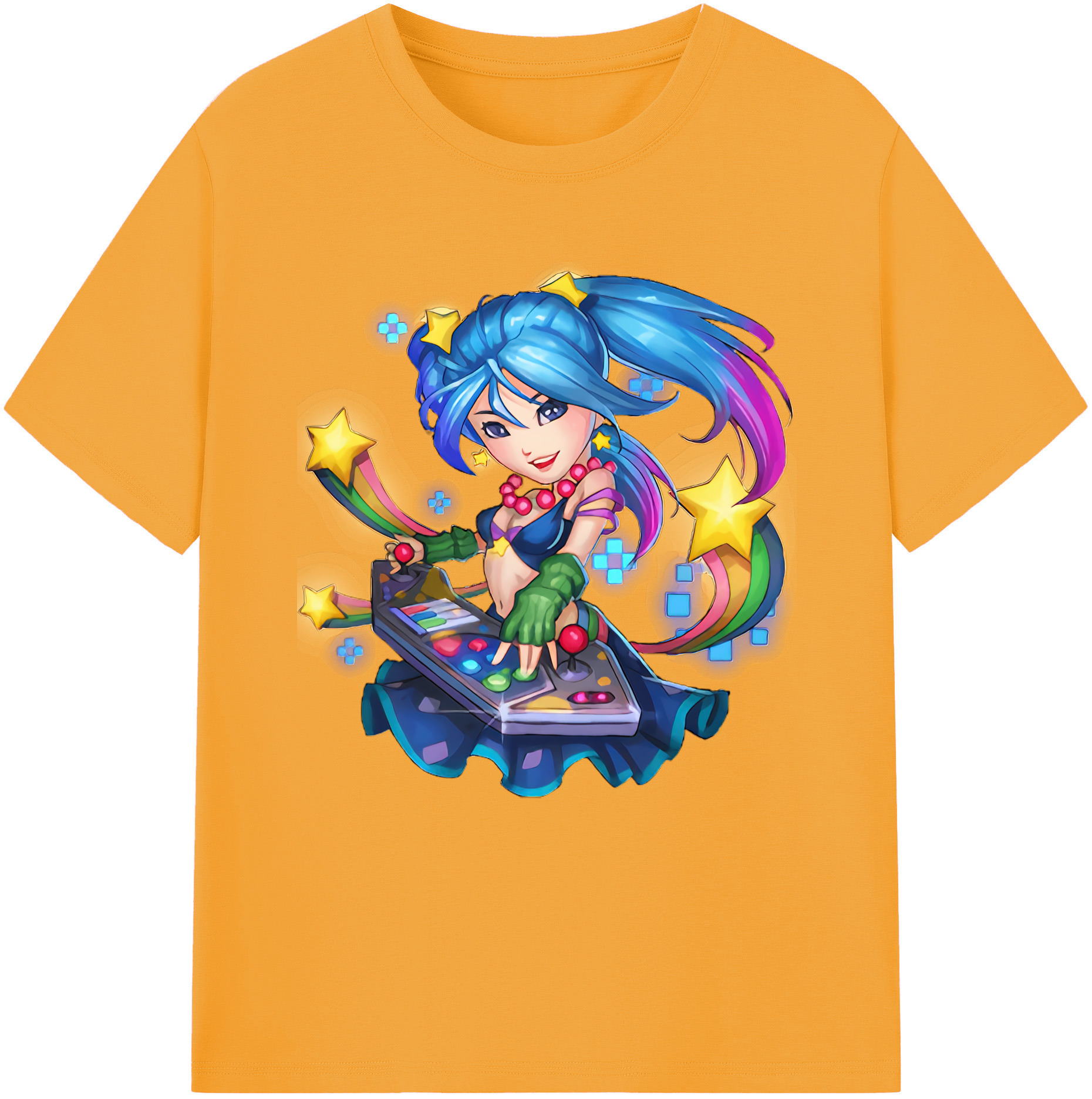 （画像用） リーグ・オブ・レジェンド League of Legends LOL レディースカジュアルプリントTシャツ（綿100％）