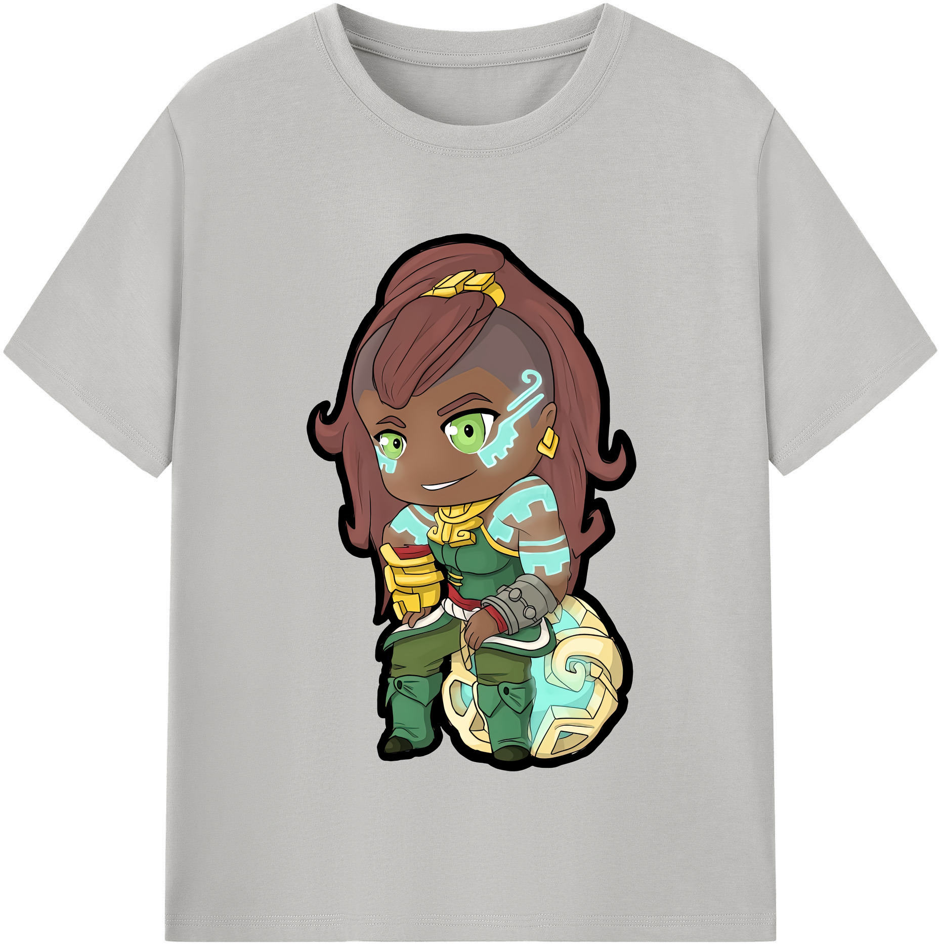 （画像用） リーグ・オブ・レジェンド League of Legends LOL レディースカジュアルプリントTシャツ（綿100％）