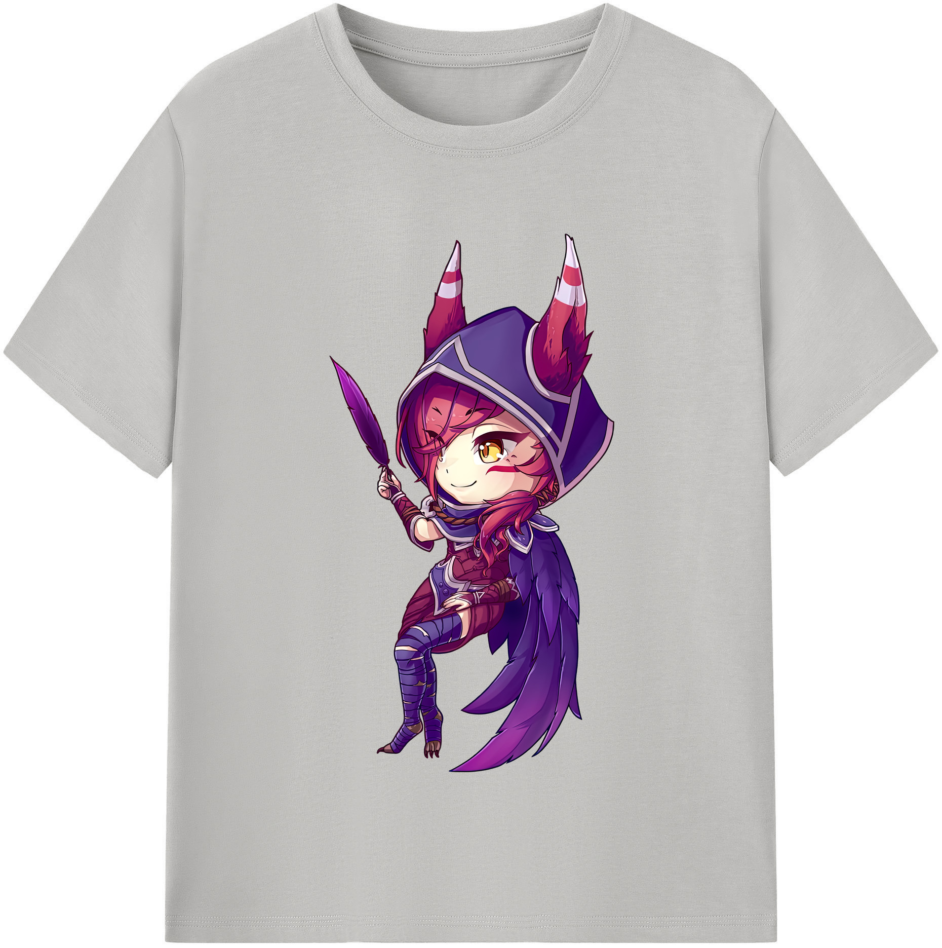 （画像用） リーグ・オブ・レジェンド League of Legends LOL レディースカジュアルプリントTシャツ（綿100％）