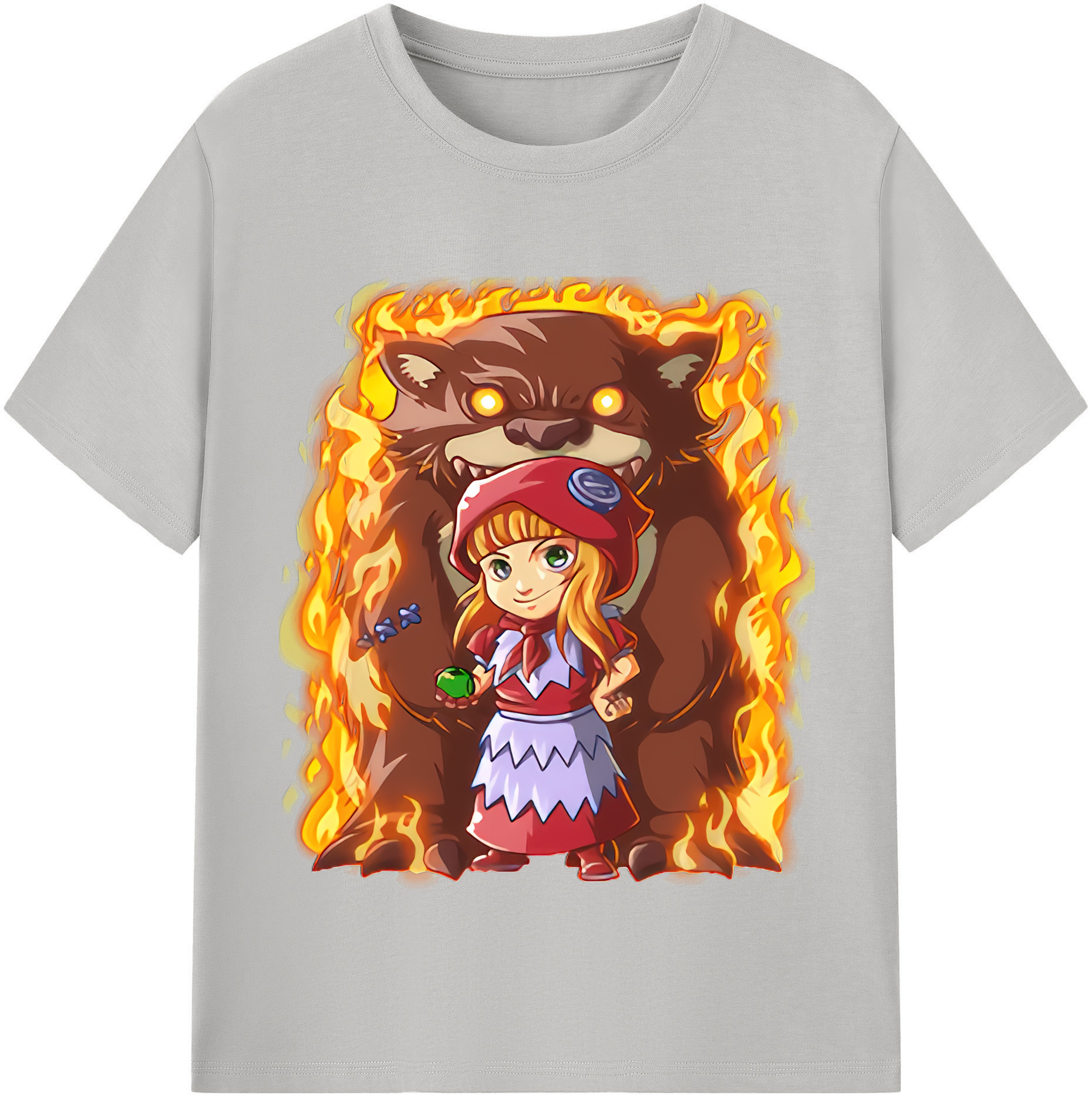 （画像用） リーグ・オブ・レジェンド League of Legends LOL レディースカジュアルプリントTシャツ（綿100％）