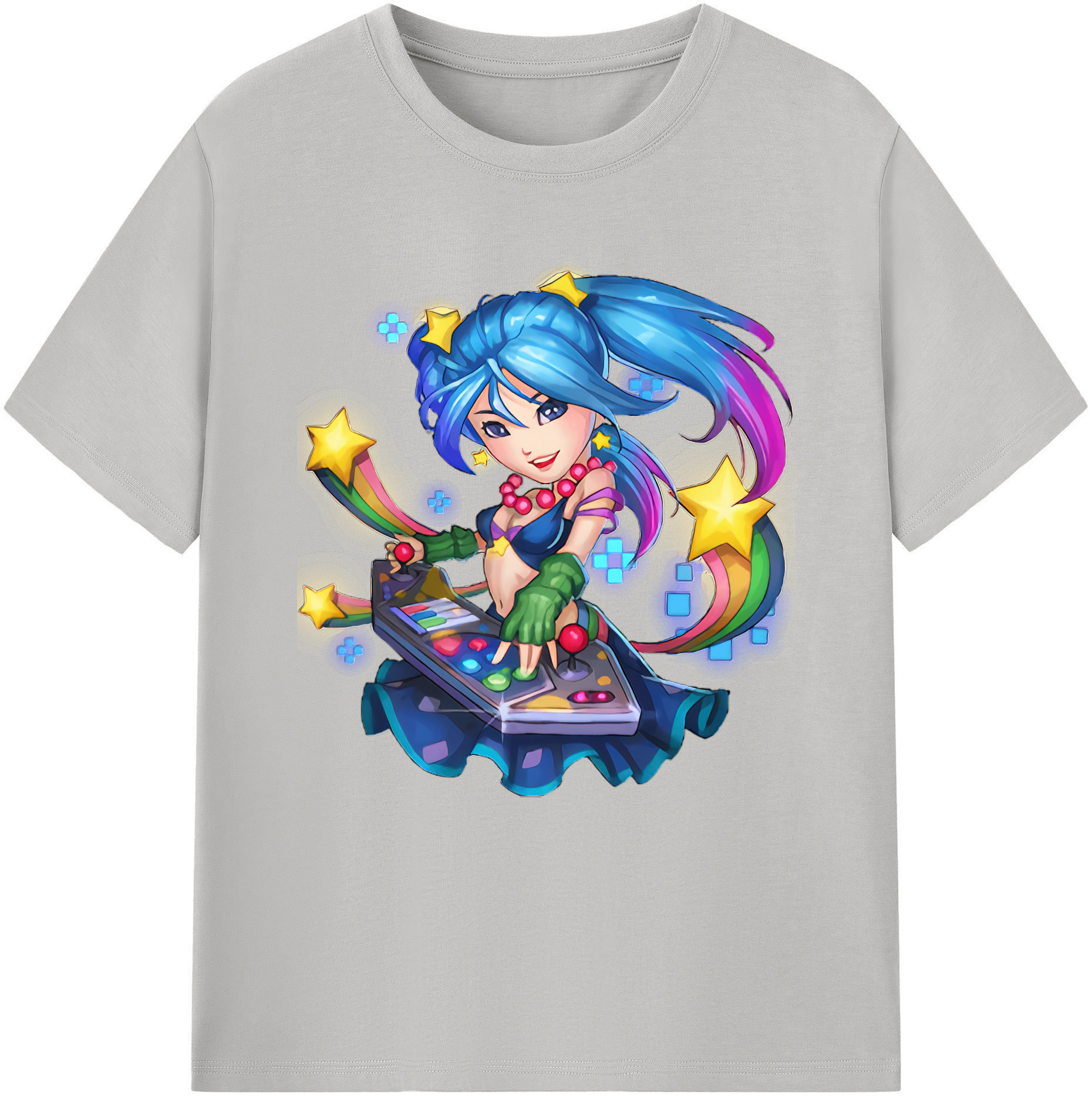 （画像用） リーグ・オブ・レジェンド League of Legends LOL レディースカジュアルプリントTシャツ（綿100％）