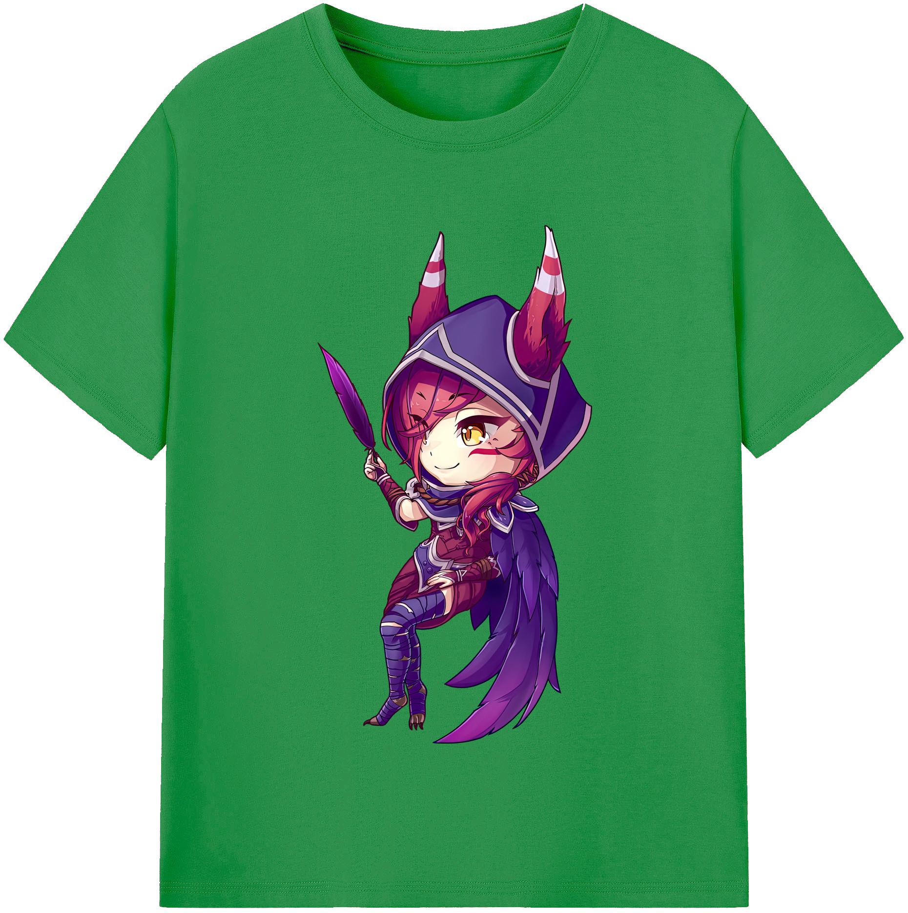 （画像用） リーグ・オブ・レジェンド League of Legends LOL レディースカジュアルプリントTシャツ（綿100％）
