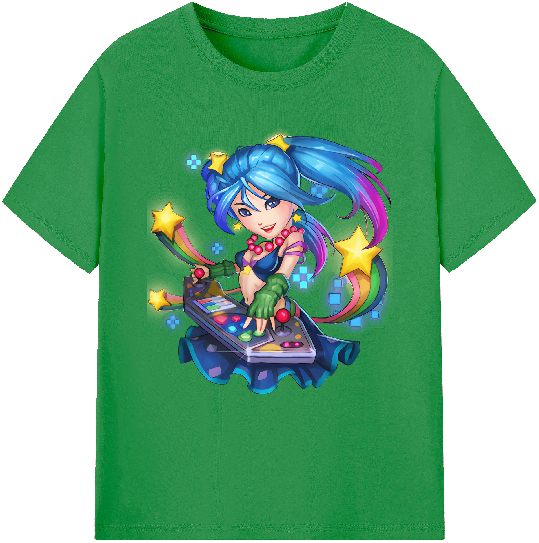 （画像用） リーグ・オブ・レジェンド League of Legends LOL レディースカジュアルプリントTシャツ（綿100％）