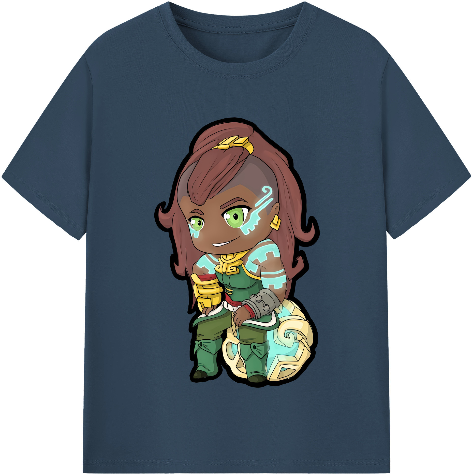 （画像用） リーグ・オブ・レジェンド League of Legends LOL レディースカジュアルプリントTシャツ（綿100％）