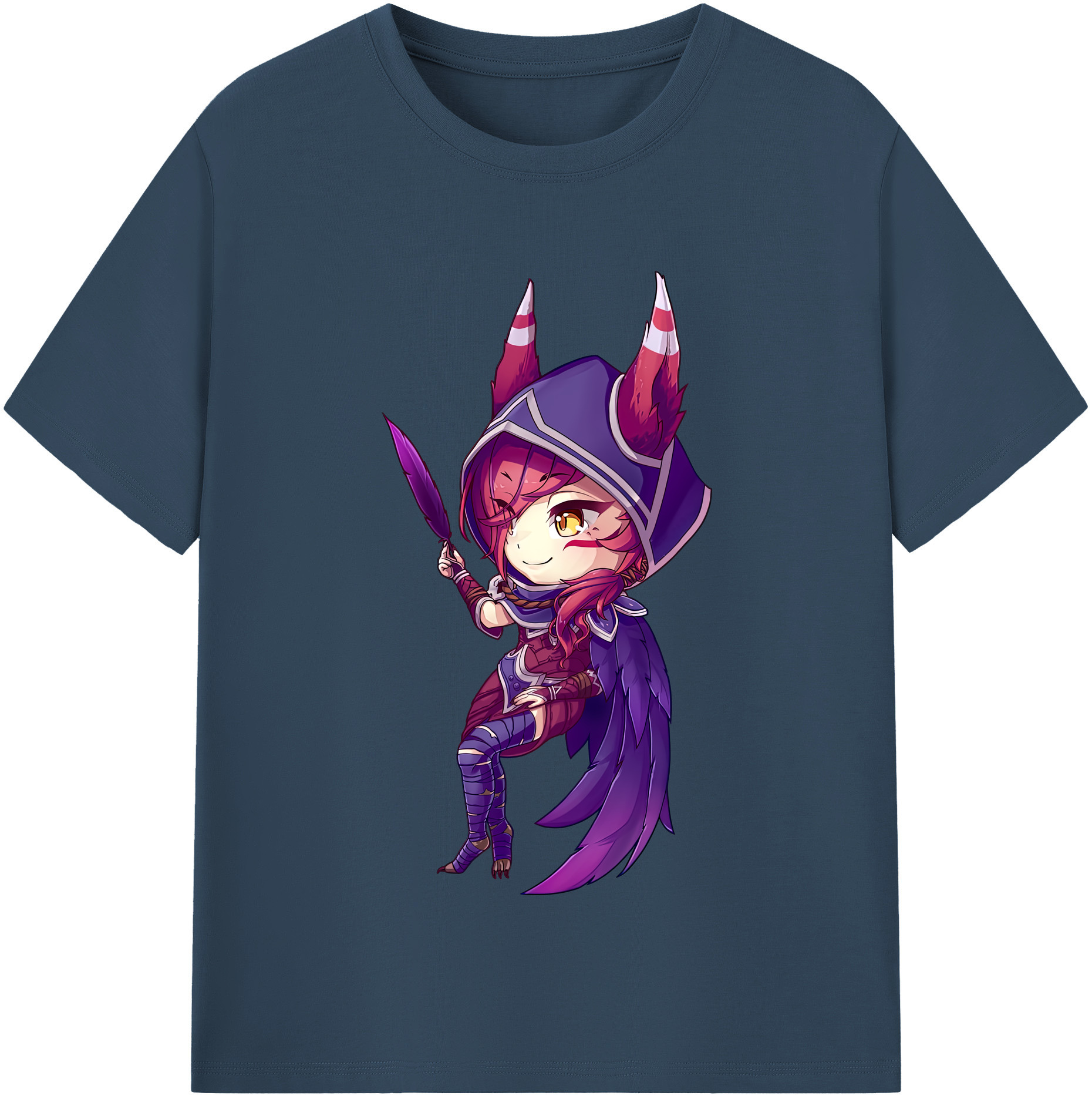 （画像用） リーグ・オブ・レジェンド League of Legends LOL レディースカジュアルプリントTシャツ（綿100％）