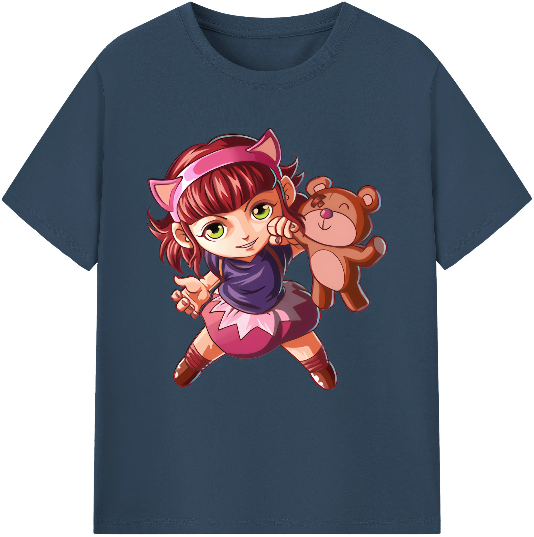 （画像用） リーグ・オブ・レジェンド League of Legends LOL レディースカジュアルプリントTシャツ（綿100％）