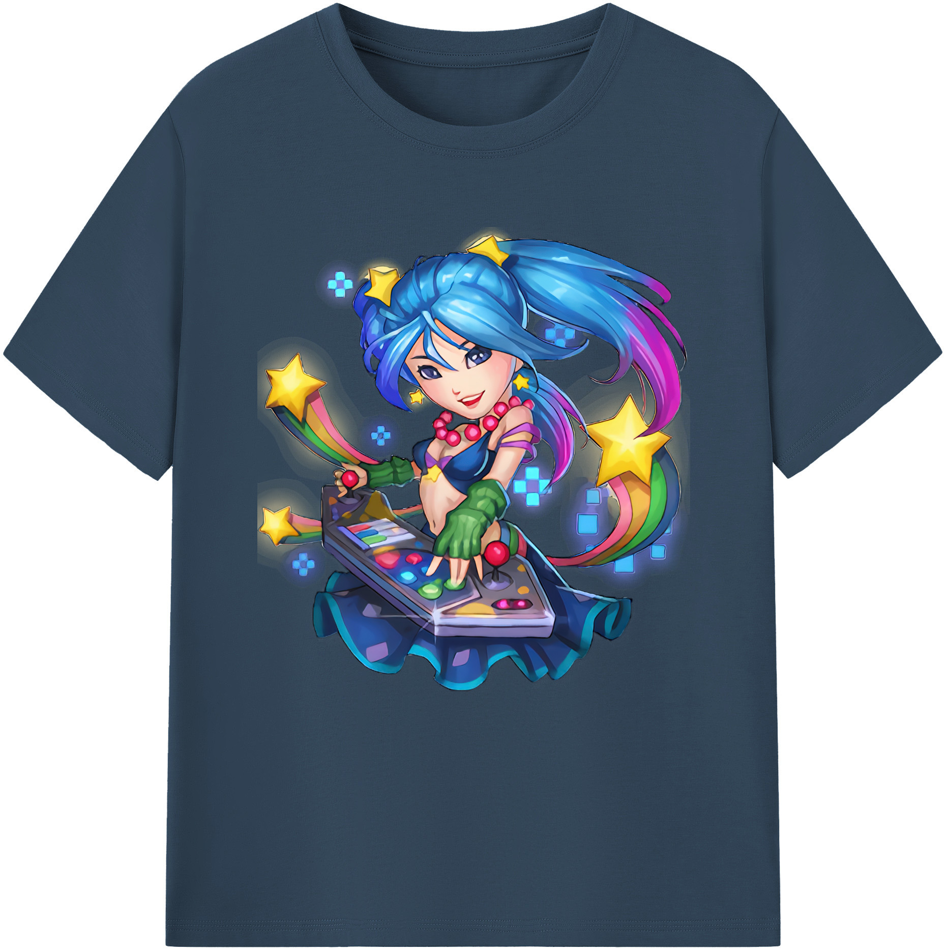 （画像用） リーグ・オブ・レジェンド League of Legends LOL レディースカジュアルプリントTシャツ（綿100％）