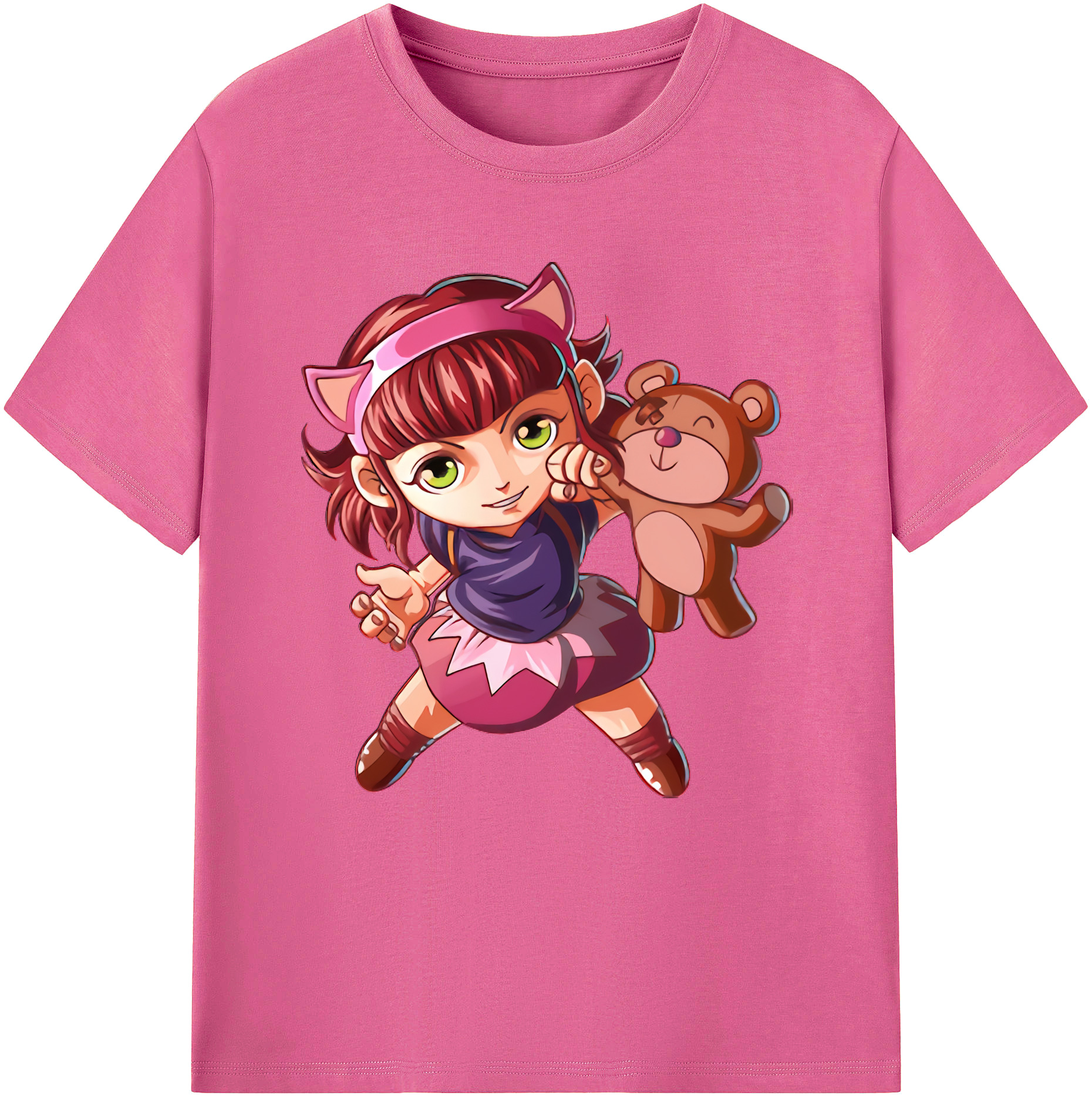 （画像用） リーグ・オブ・レジェンド League of Legends LOL レディースカジュアルプリントTシャツ（綿100％）