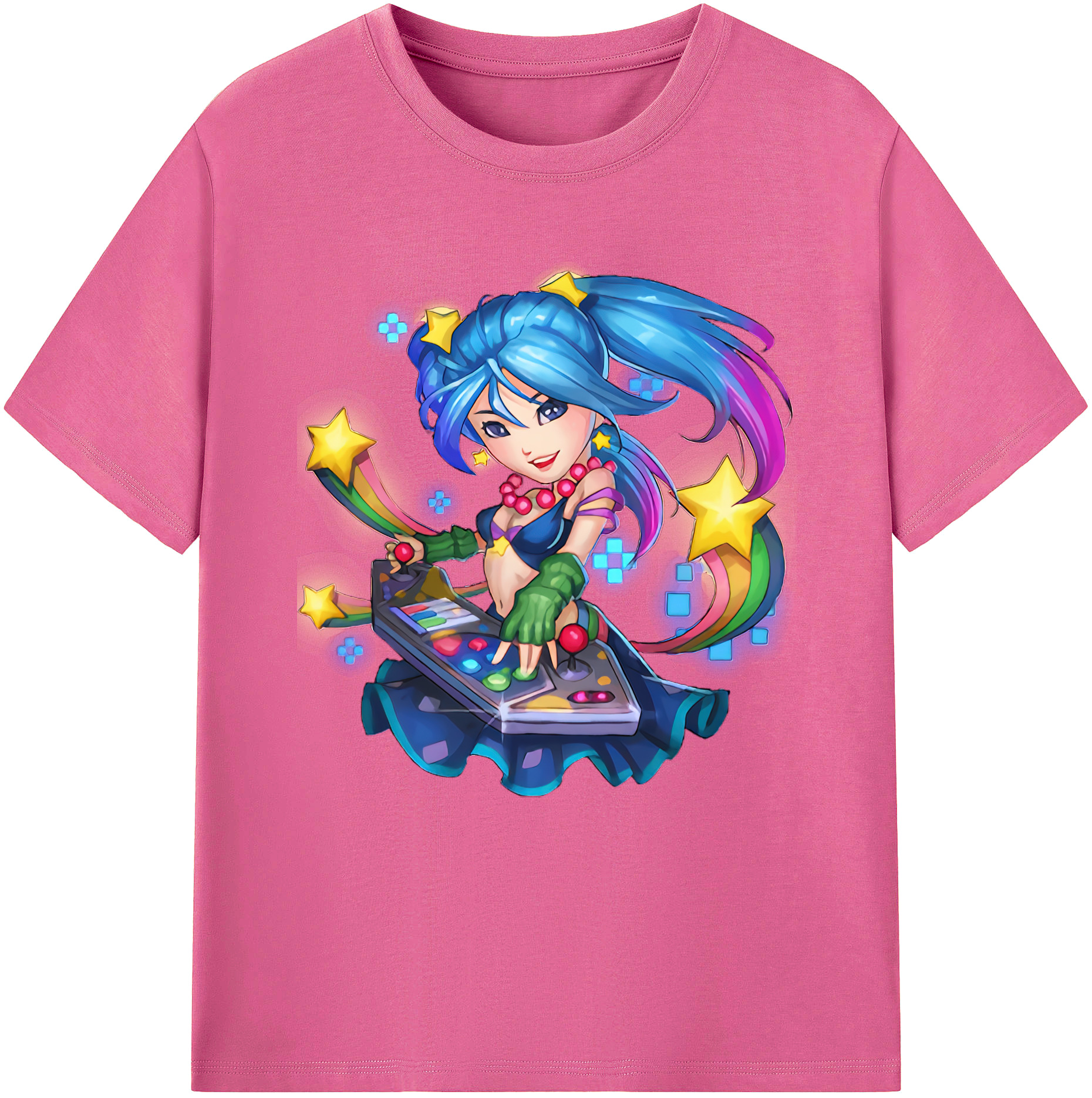 （画像用） リーグ・オブ・レジェンド League of Legends LOL レディースカジュアルプリントTシャツ（綿100％）