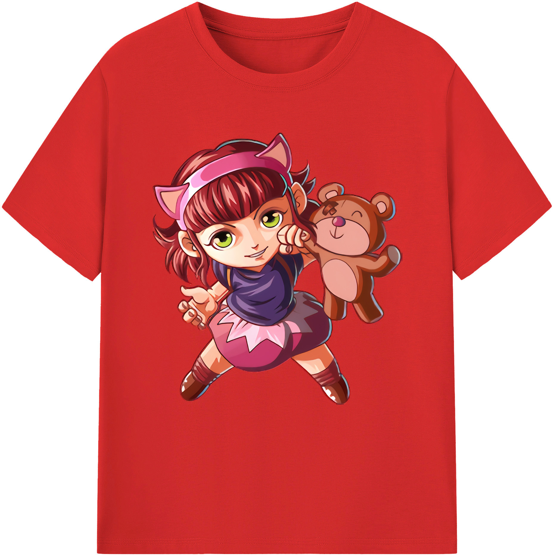 （画像用） リーグ・オブ・レジェンド League of Legends LOL レディースカジュアルプリントTシャツ（綿100％）