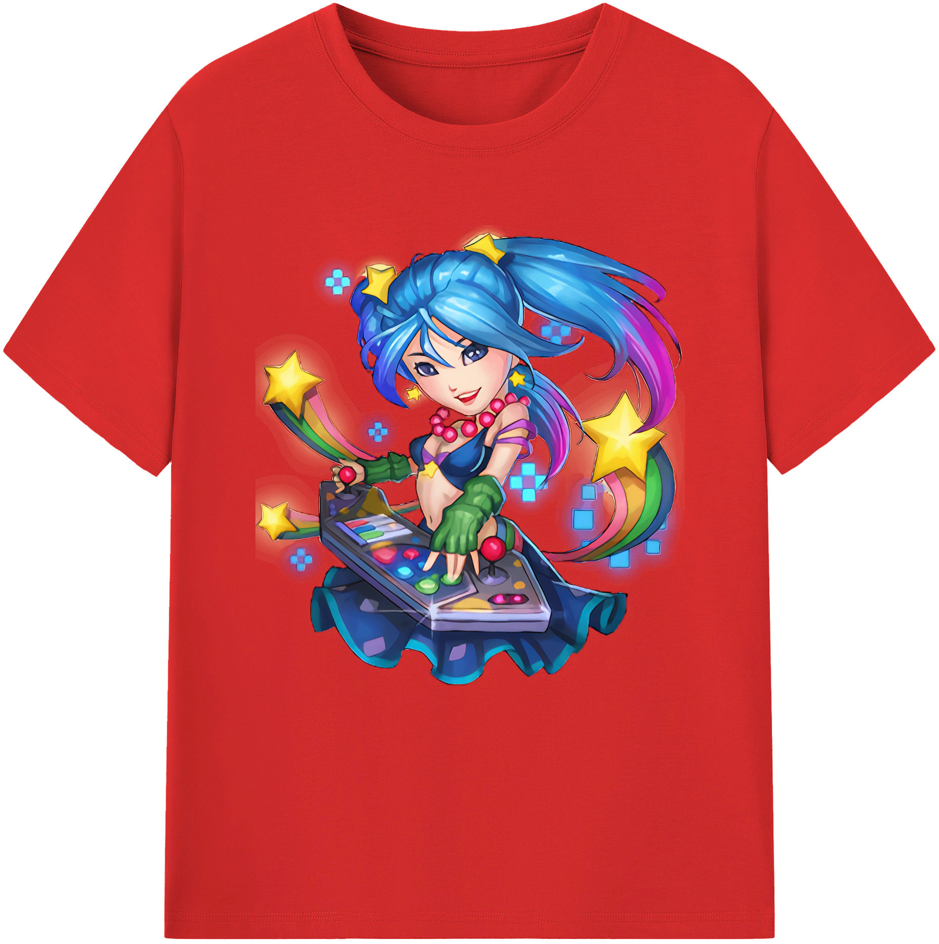 （画像用） リーグ・オブ・レジェンド League of Legends LOL レディースカジュアルプリントTシャツ（綿100％）