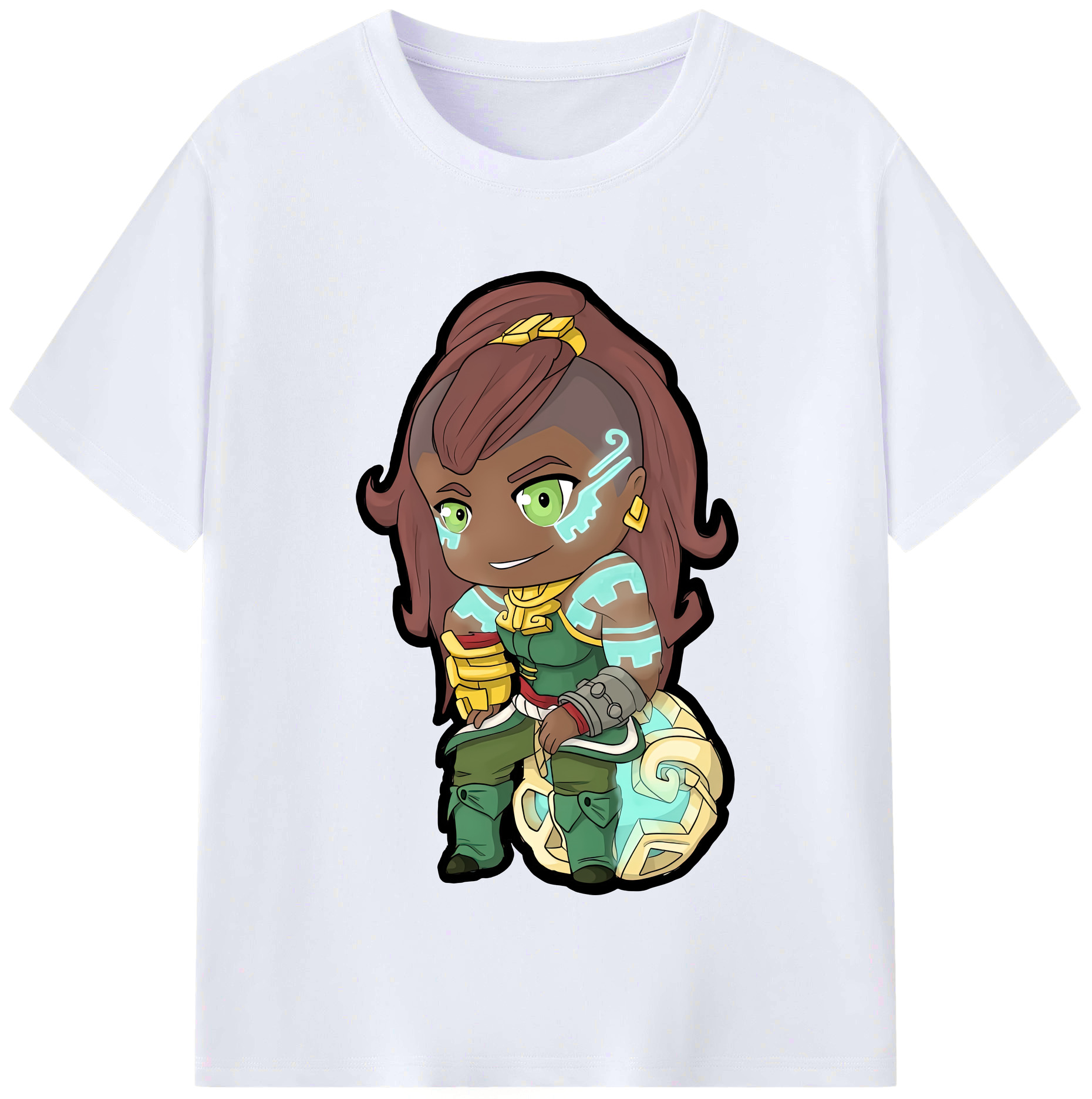 （画像用） リーグ・オブ・レジェンド League of Legends LOL レディースカジュアルプリントTシャツ（綿100％）