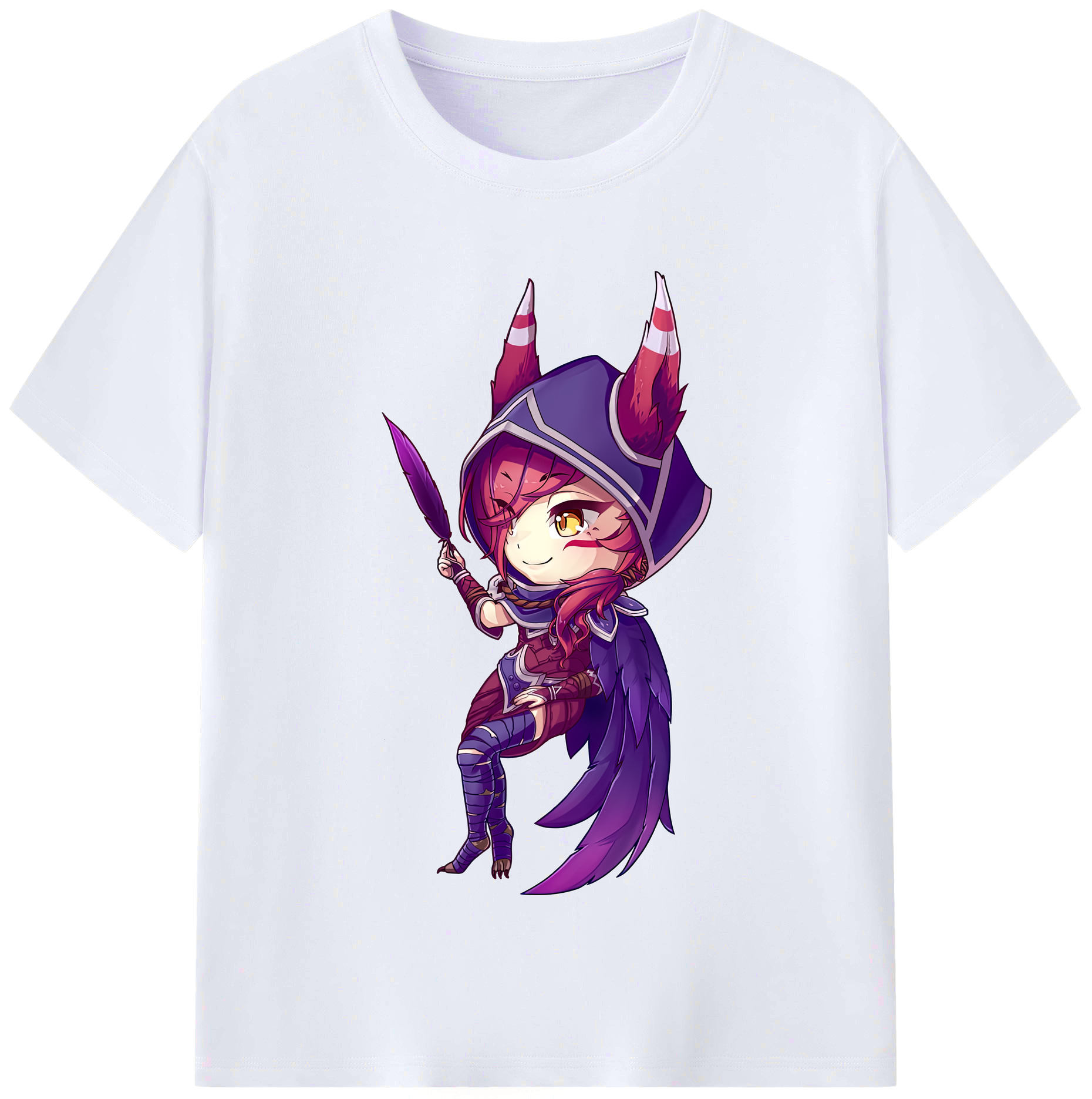 （画像用） リーグ・オブ・レジェンド League of Legends LOL レディースカジュアルプリントTシャツ（綿100％）