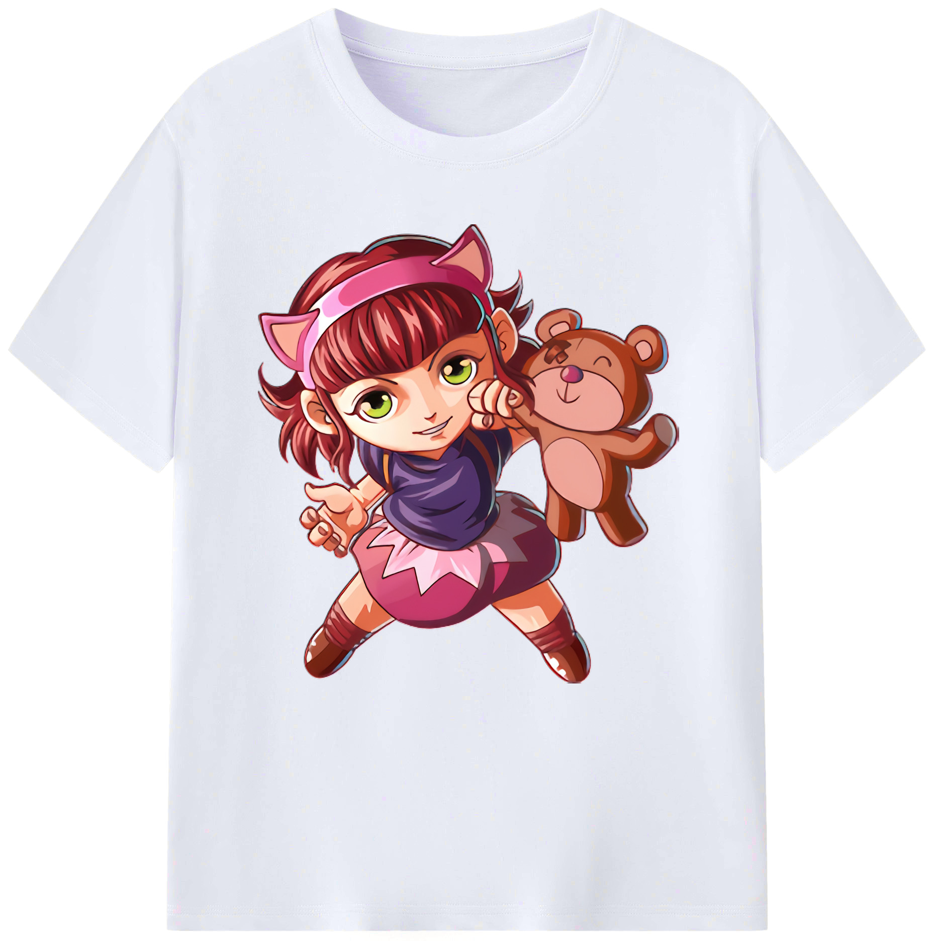 （画像用） リーグ・オブ・レジェンド League of Legends LOL レディースカジュアルプリントTシャツ（綿100％）