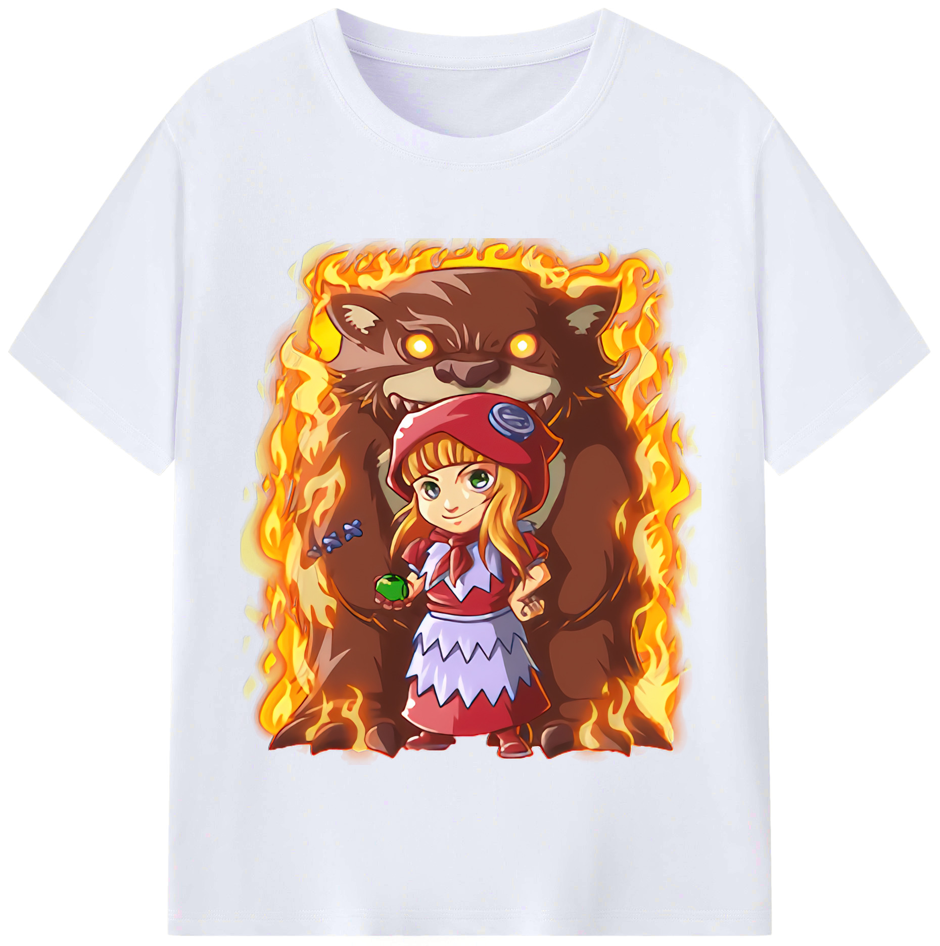 （画像用） リーグ・オブ・レジェンド League of Legends LOL レディースカジュアルプリントTシャツ（綿100％）