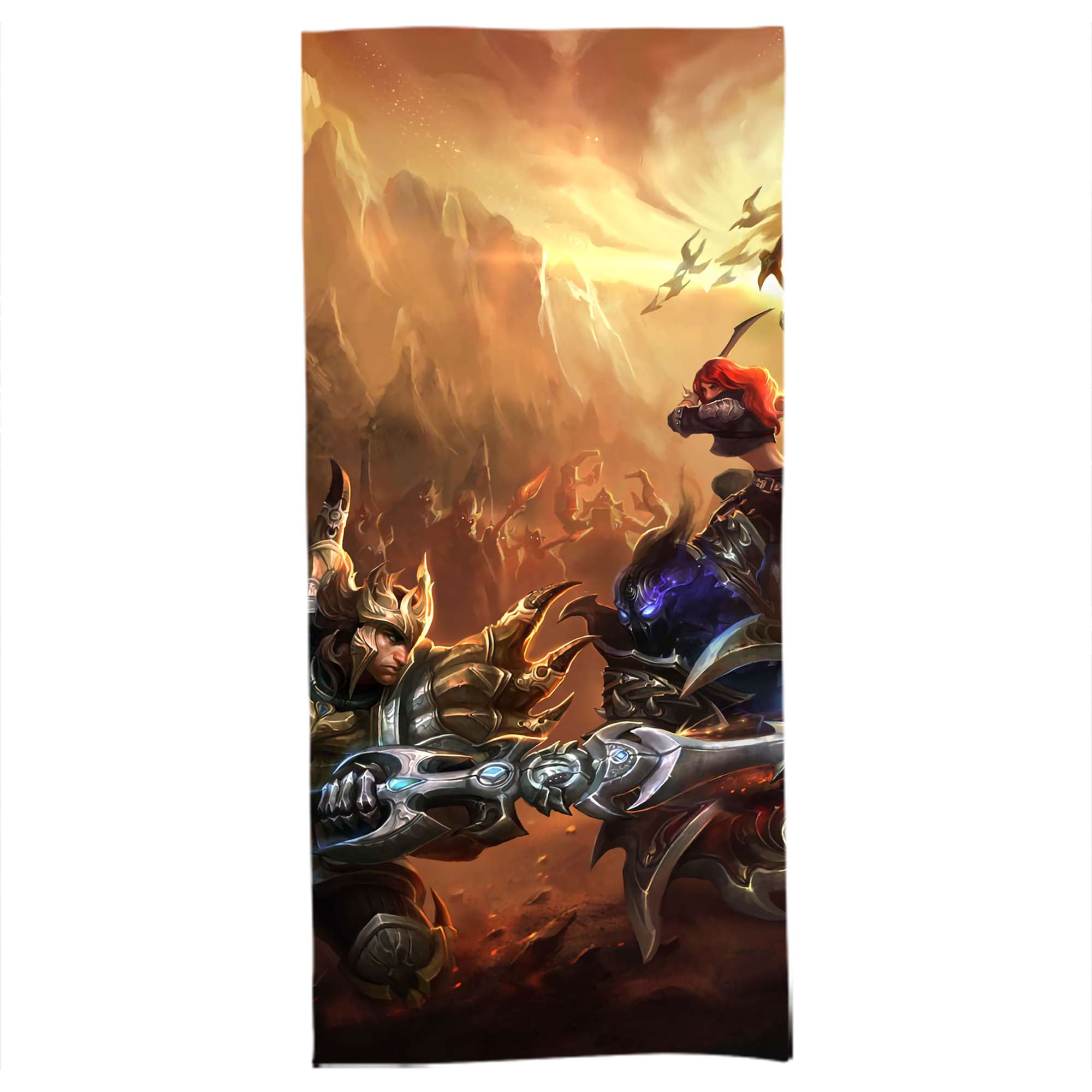 （画像用） リーグ・オブ・レジェンド League of Legends LOL 大判バスタオル 70×140cm 吸水速乾 柔らかい肌触り