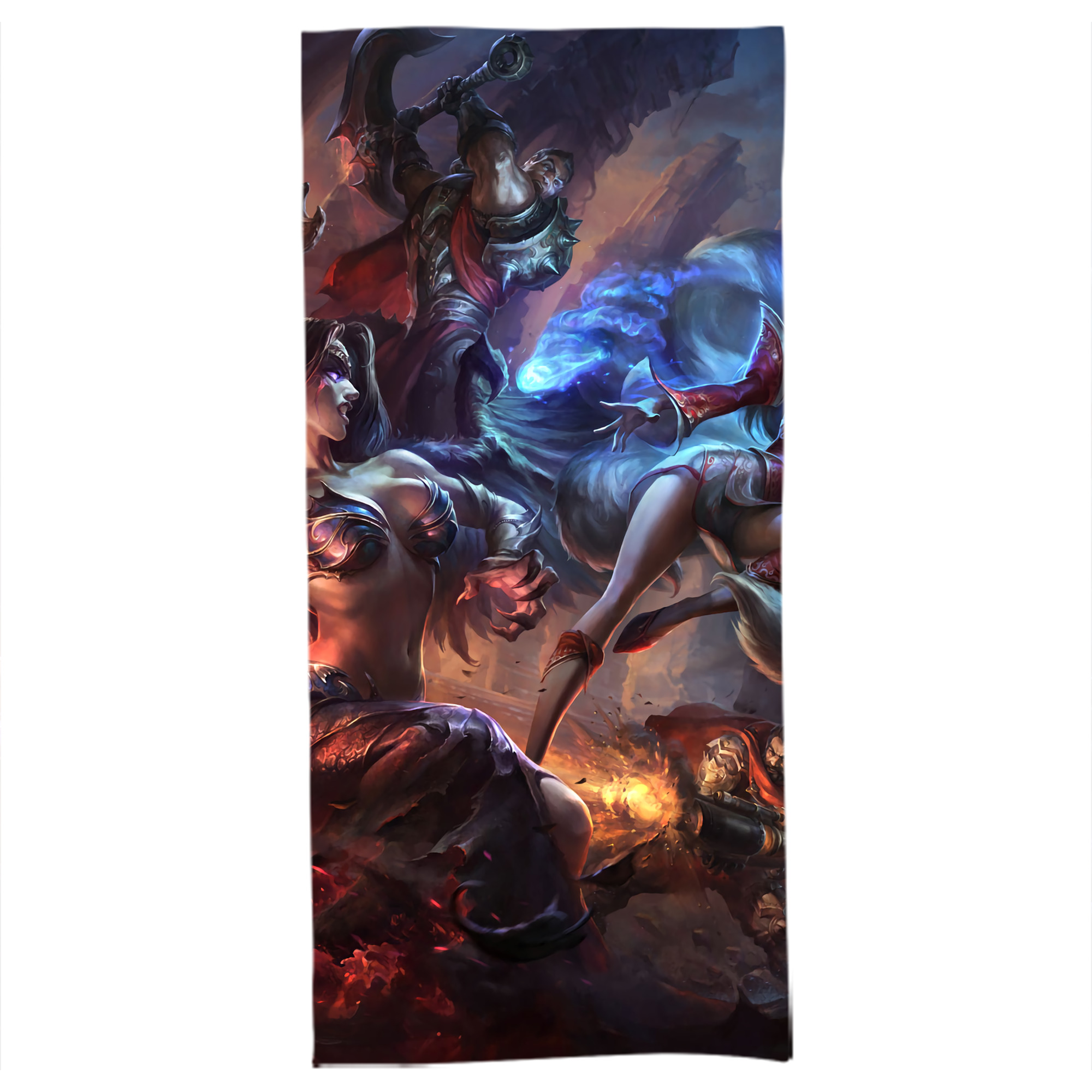 （画像用） リーグ・オブ・レジェンド League of Legends LOL 大判バスタオル 70×140cm 吸水速乾 柔らかい肌触り