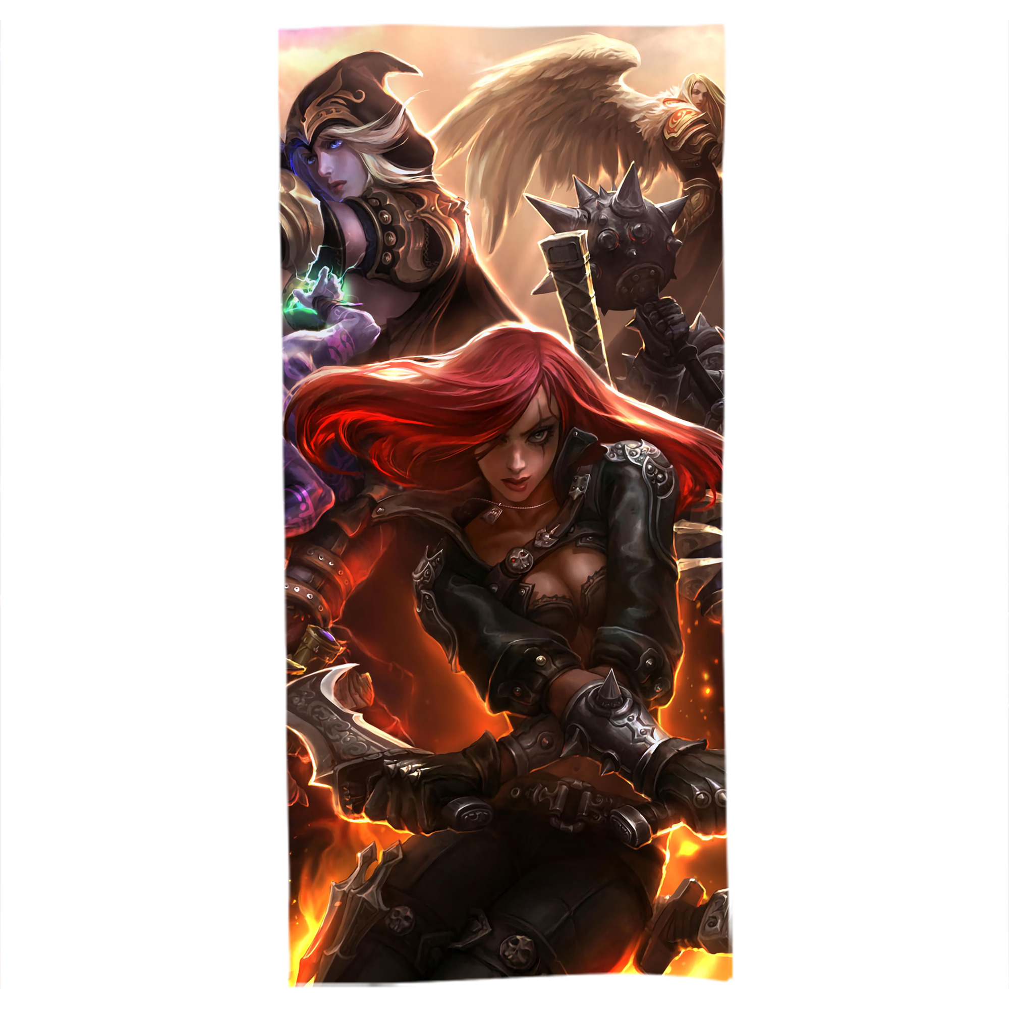 （画像用） リーグ・オブ・レジェンド League of Legends LOL 大判バスタオル 70×140cm 吸水速乾 柔らかい肌触り
