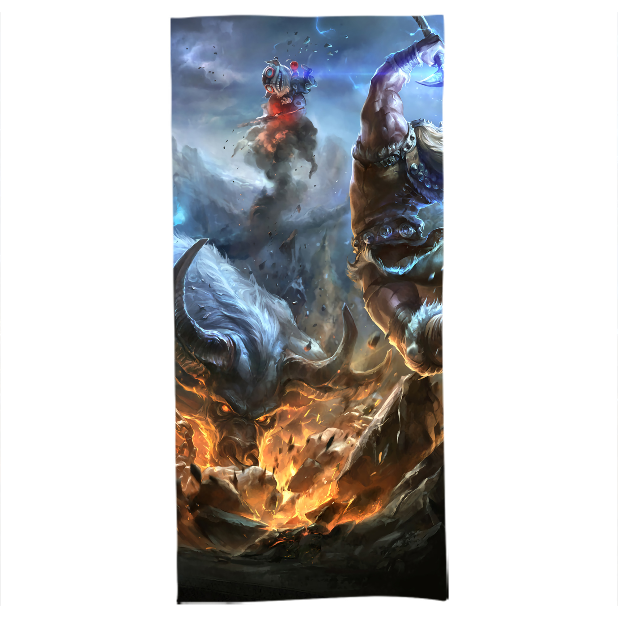 （画像用） リーグ・オブ・レジェンド League of Legends LOL 大判バスタオル 70×140cm 吸水速乾 柔らかい肌触り