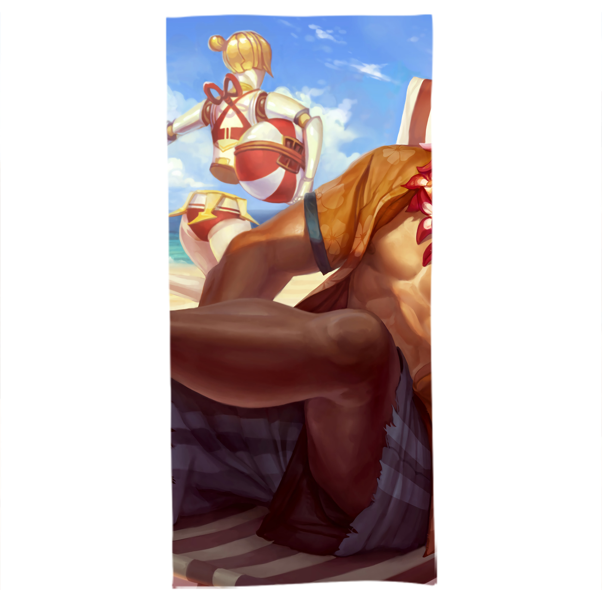 （画像用） リーグ・オブ・レジェンド League of Legends LOL 大判バスタオル 70×140cm 吸水速乾 柔らかい肌触り