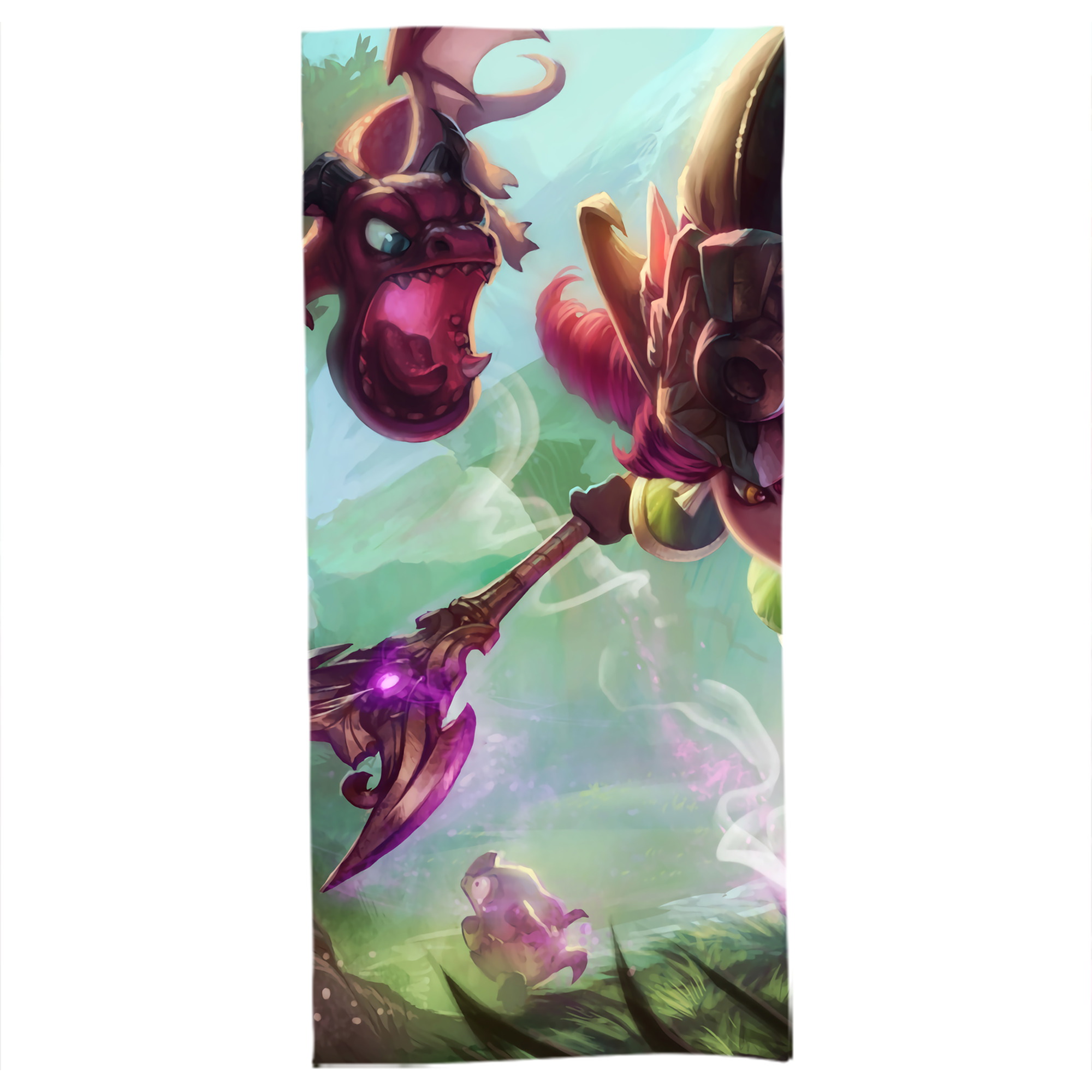 （画像用） リーグ・オブ・レジェンド League of Legends LOL 大判バスタオル 70×140cm 吸水速乾 柔らかい肌触り
